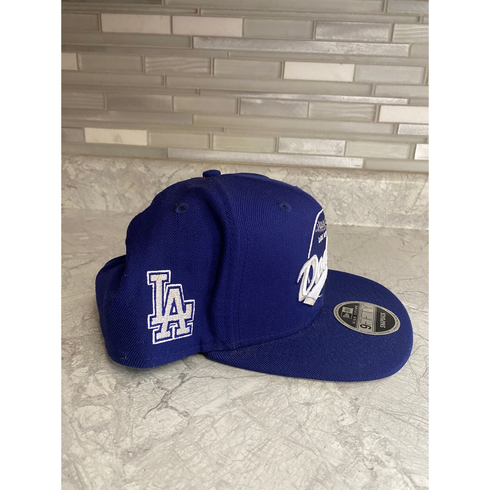New Era LA Dodgers 100% Wool New Era 9Fifty Snapback Hat Size ONE SIZE - 6 Thumbnail