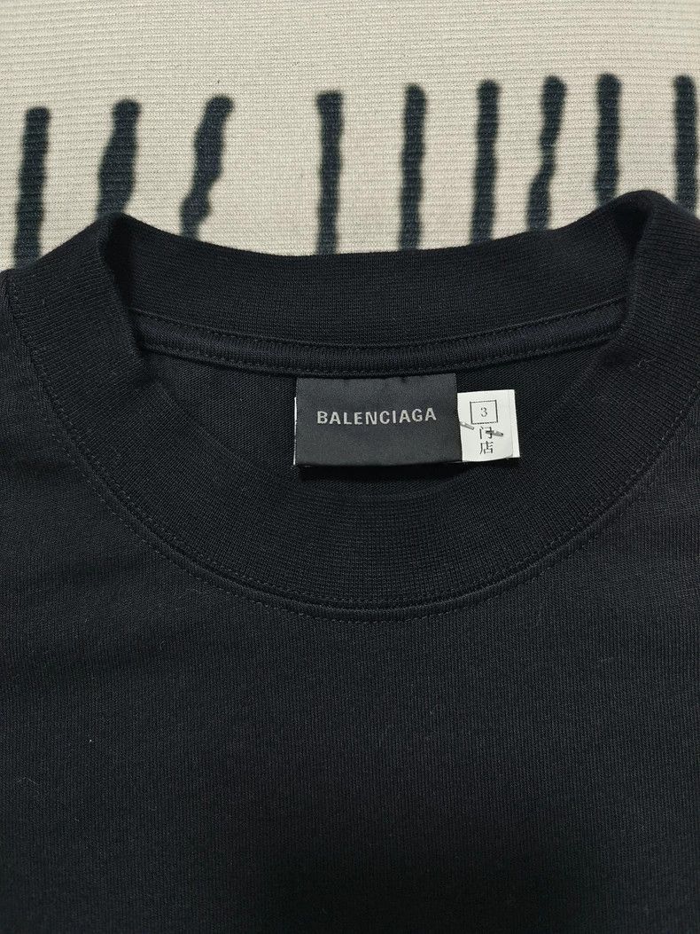 Balenciaga Balenciaga World Food Black Short Sleeve 2504-Nextarrow Size US S / EU 44-46 / 1 - 2 Thumbnail