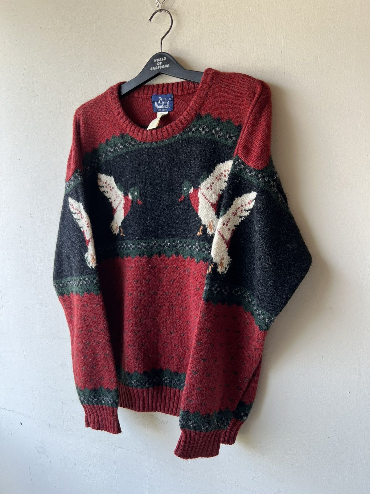 Woolrich Woolen Mills Vintage 90s Woolrich 100% Wool Knitwear Sweater Size US L / EU 52-54 / 3 - 8 Thumbnail