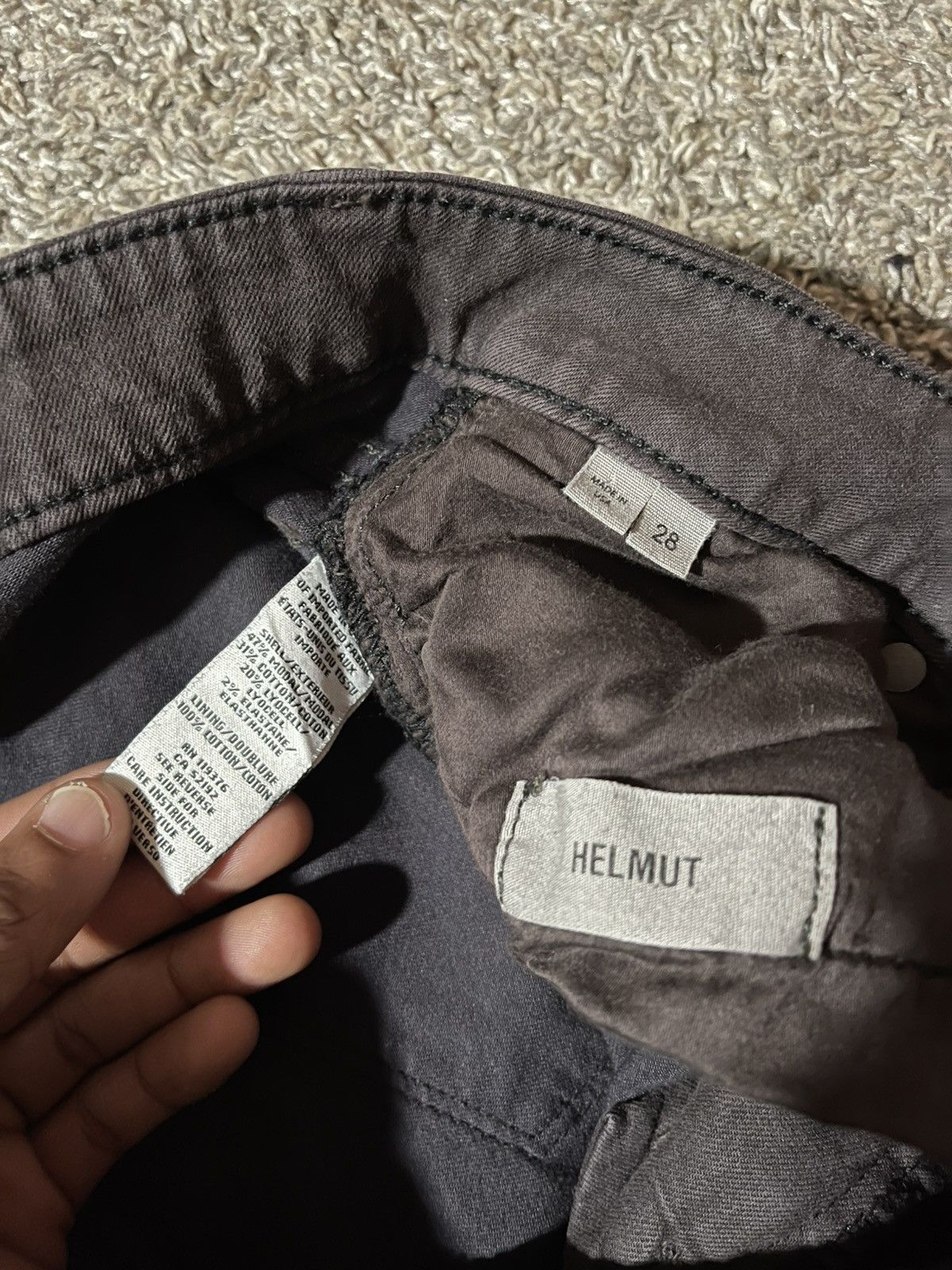 Helmut Lang Helmut Lang Skinny Brown Denims Size 28" / US 6 / IT 42 - 3 Thumbnail