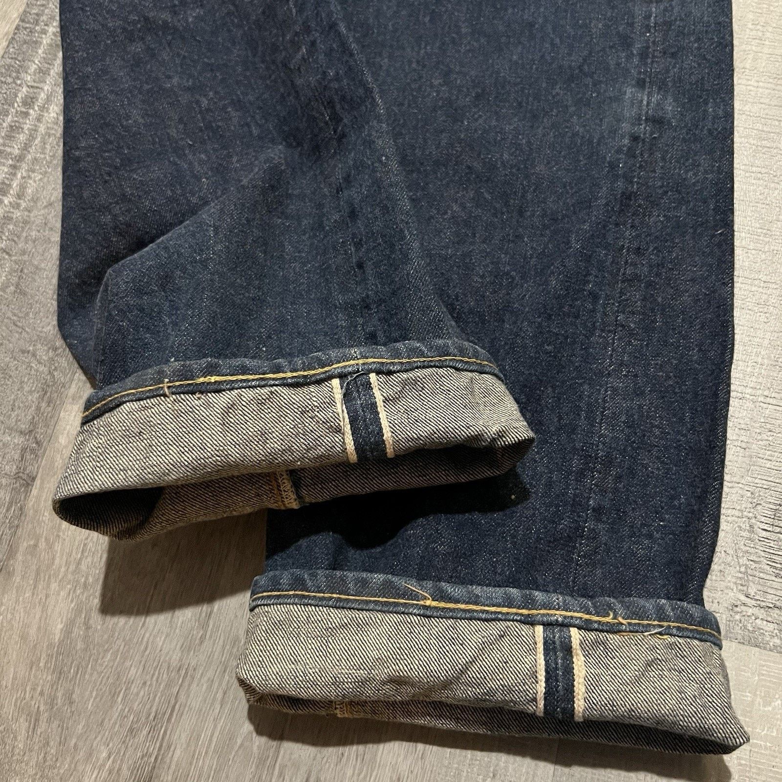 Levi's VTG 1960s Levi's Big E Dark Wash Selvedge Button Fly Jeans Size US 28 / EU 44 - 6 Thumbnail
