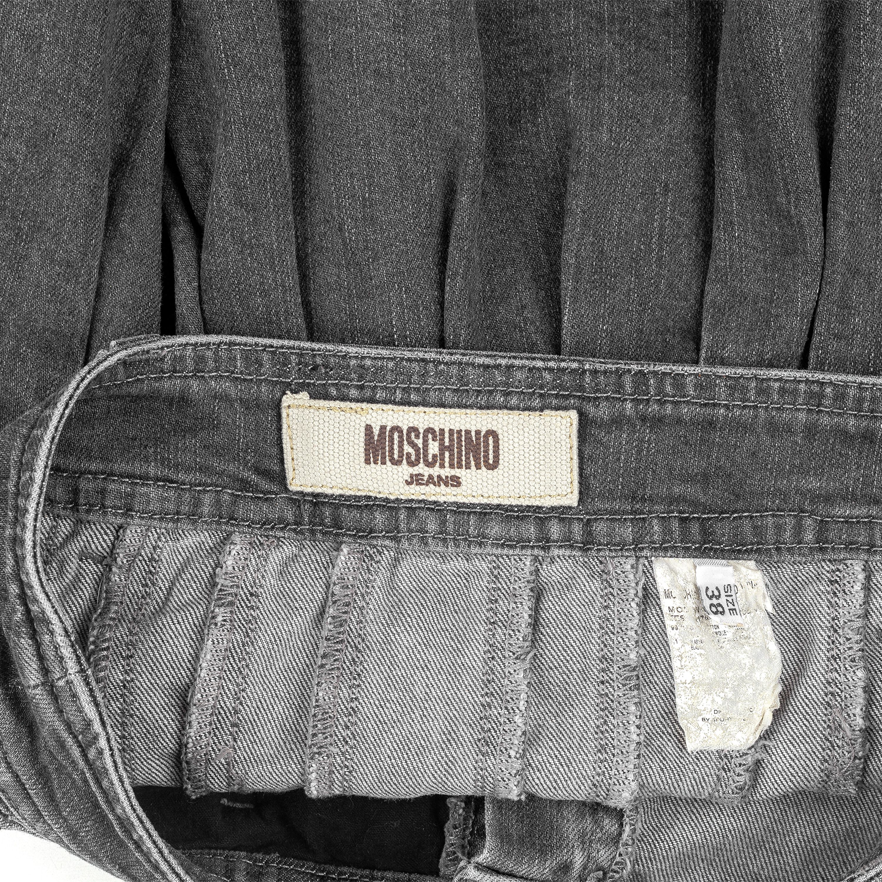 Love Moschino × Moschino Moschino Jeans Pleated Dark Denim Skirt (M) Size 27" / US 4 / IT 40 - 5 Thumbnail