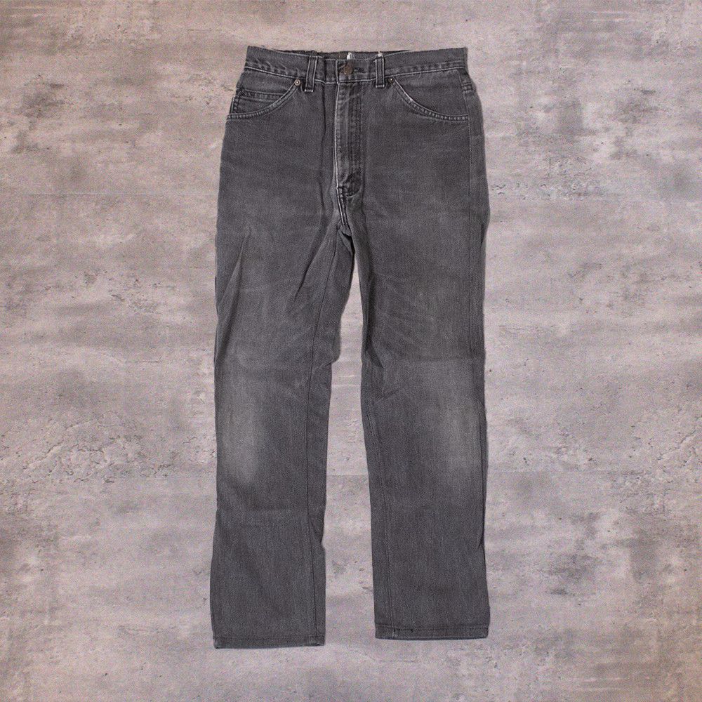 Levi's Vintage Clothing × Vintage Vintage 1990's Levis 619 Orange Tab Skinny Fade Black Pant's Size US 26 / EU 42 - 2 Thumbnail