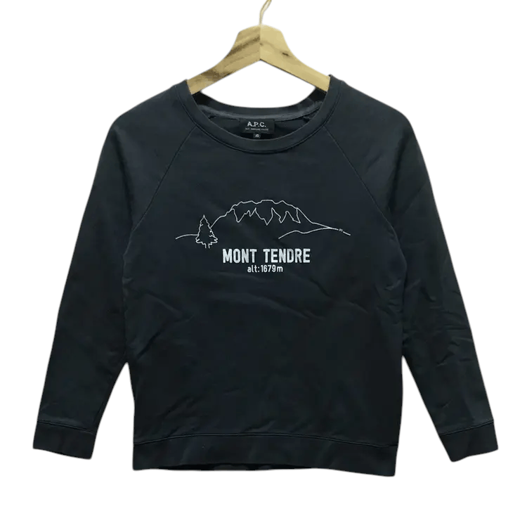 A.P.C. Vintage A.P.C Rue Madame Paris Sweatshirts Size XS / US 0-2 / IT 36-38 - 1 Thumbnail