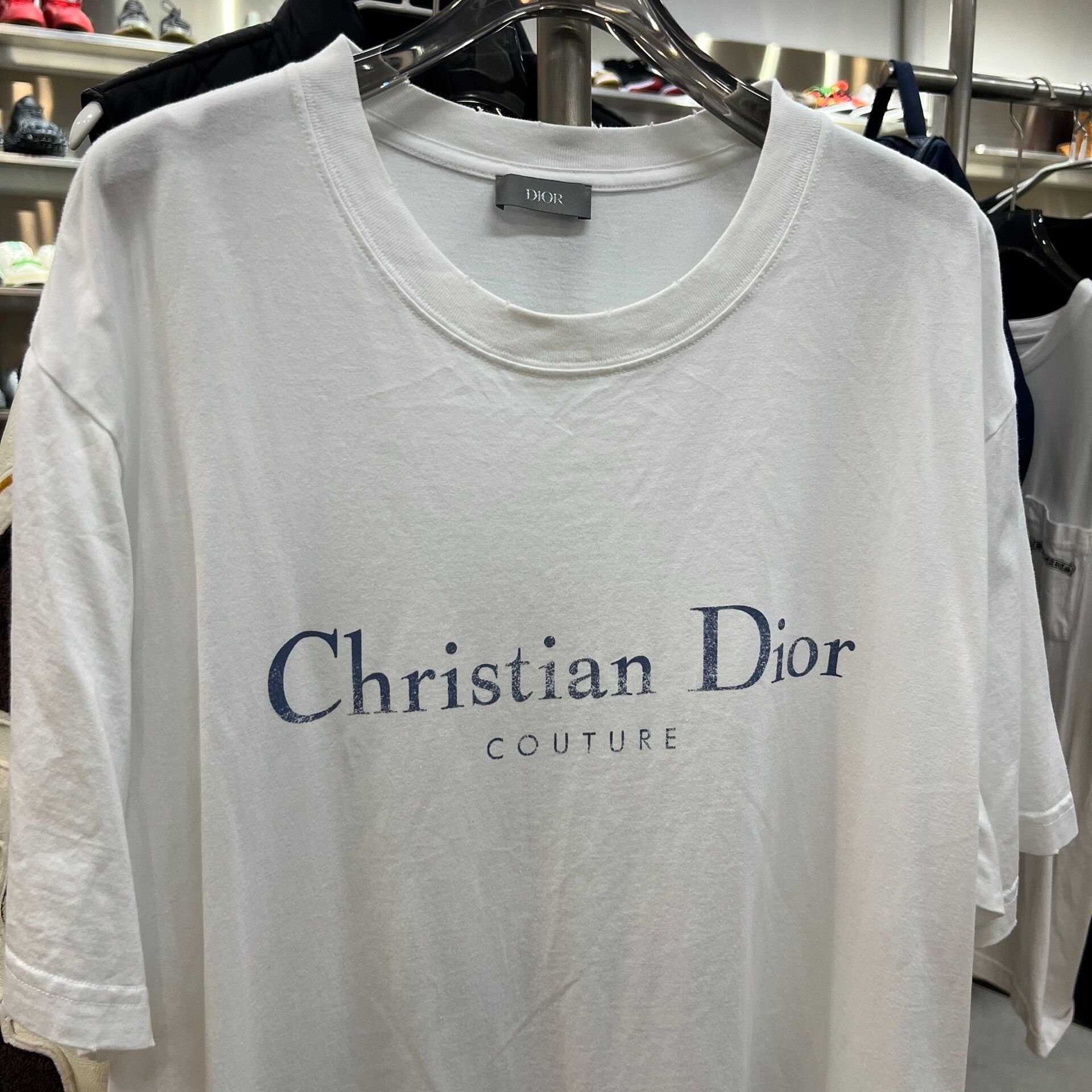 Dior Dior FW25 Cotton Distressed Couture Print T-Shirt Size US XL / EU 56 / 4 - 2 Thumbnail