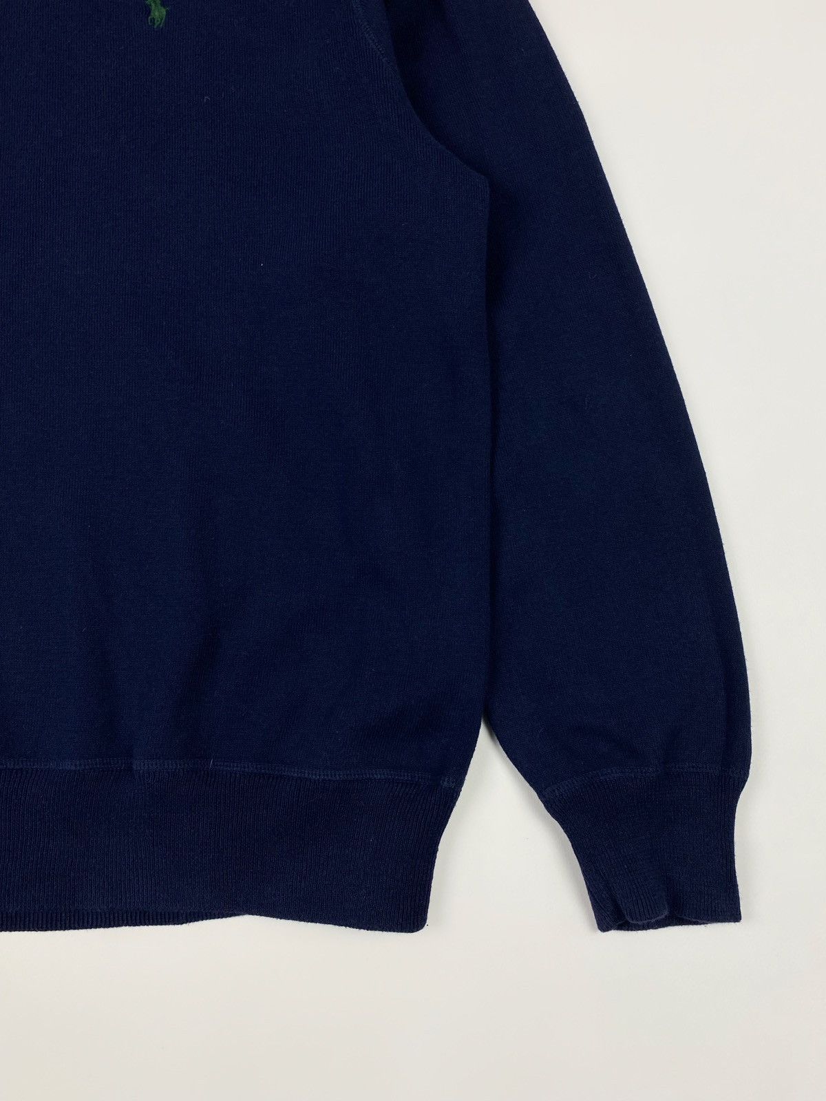 Polo Ralph Lauren × Vintage 1990’s Vintage Polo Ralph Lauren Navy Sweater Size US XL / EU 56 / 4 - 2 Thumbnail