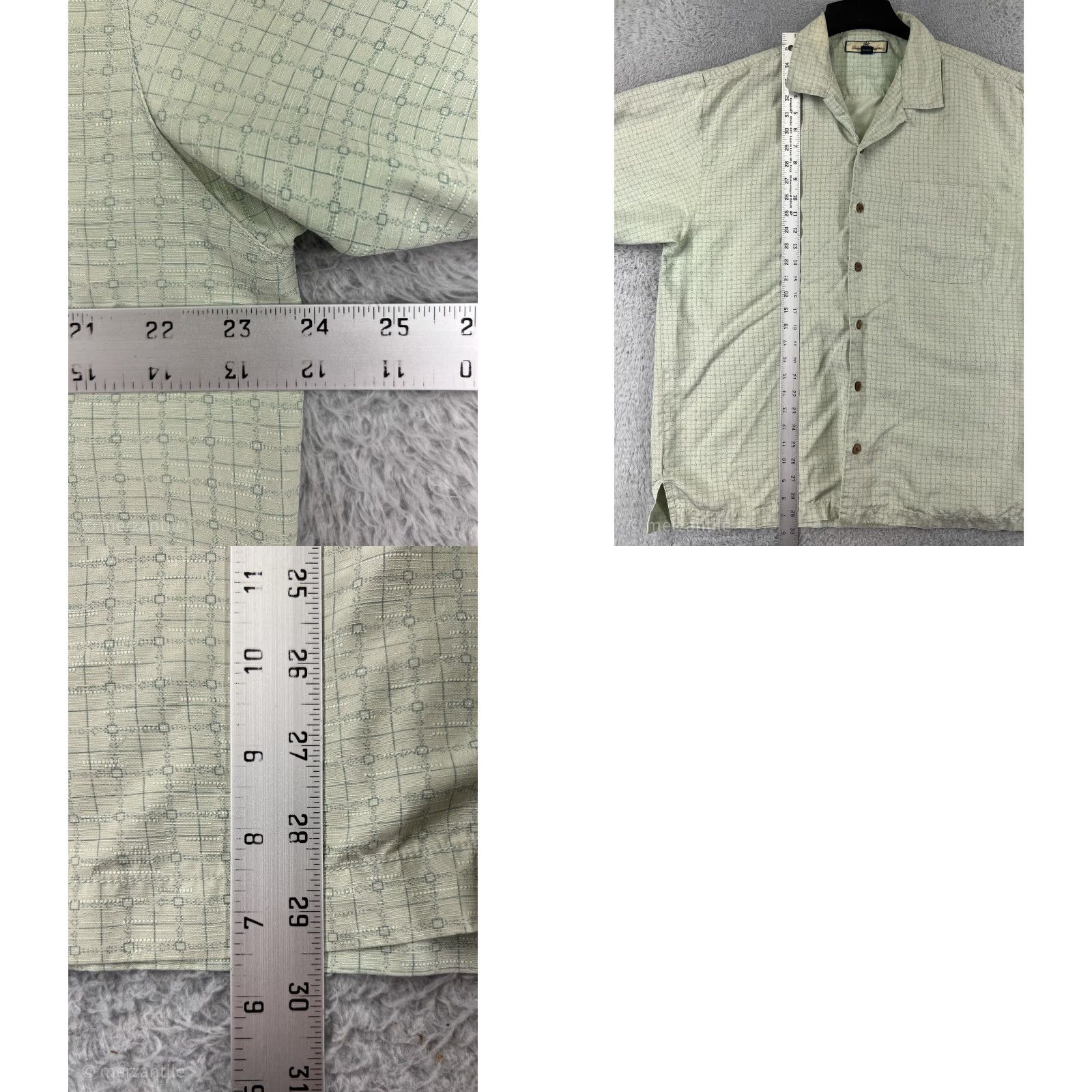 Tommy Bahama Tommy Bahama Shirt Men Large Green 100% Silk Button Up Hawaiian Pocket Vacation Size US L / EU 52-54 / 3 - 9 Thumbnail