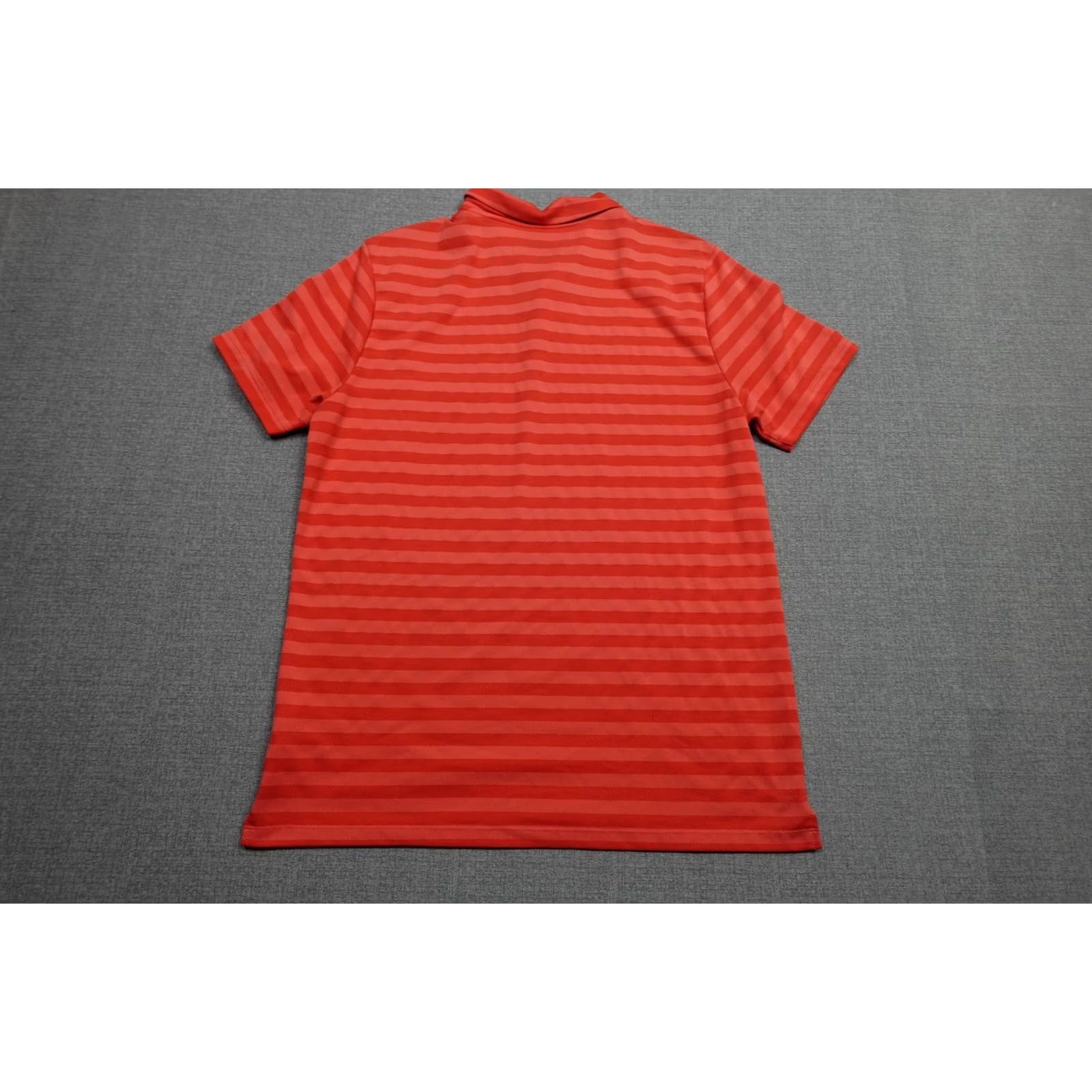 Nike Nike Golf Dri-FIT Polo Mens Large Red Stripe Shirt Size US L / EU 52-54 / 3 - 4 Thumbnail