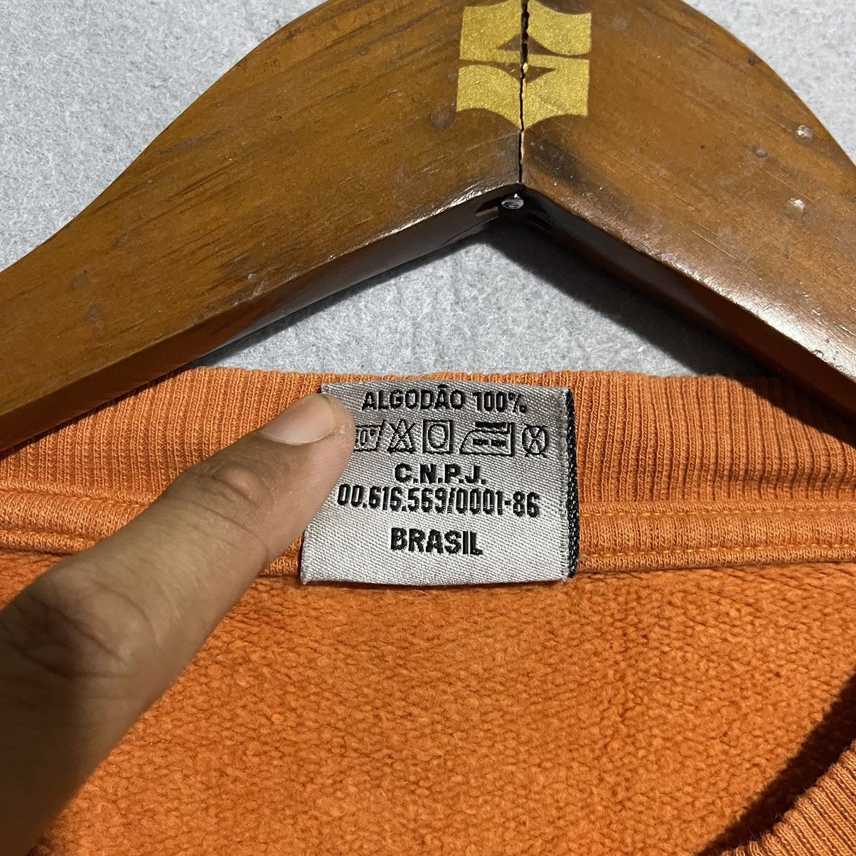Vintage Vintage 90s Natural Shape Brasil Sweatshirt Orange Crewneck Size US L / EU 52-54 / 3 - 10 Thumbnail