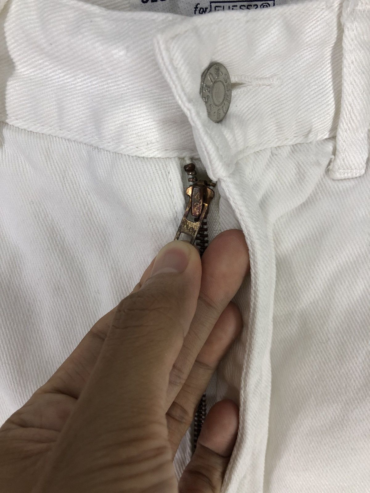 Guess Vintage Guess Georges Marciano White Jeans Size 25" / US 0 / IT 36 - 9 Thumbnail