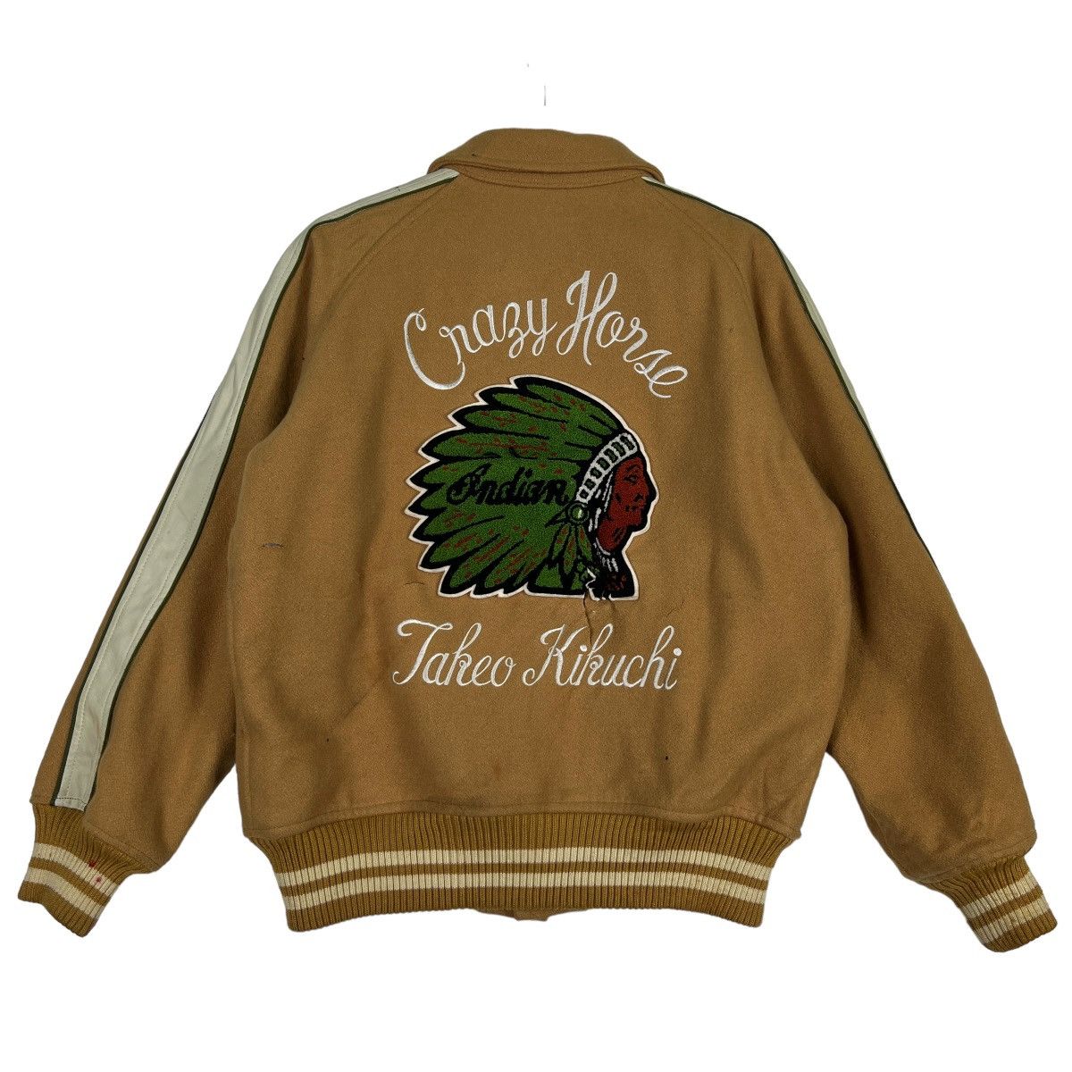 Takeo Kikuchi 🔥 MAUL RUCK TAKEO KIKUCHI WOOL VARSITY BOMBER JACKET Size US L / EU 52-54 / 3 - 9 Thumbnail