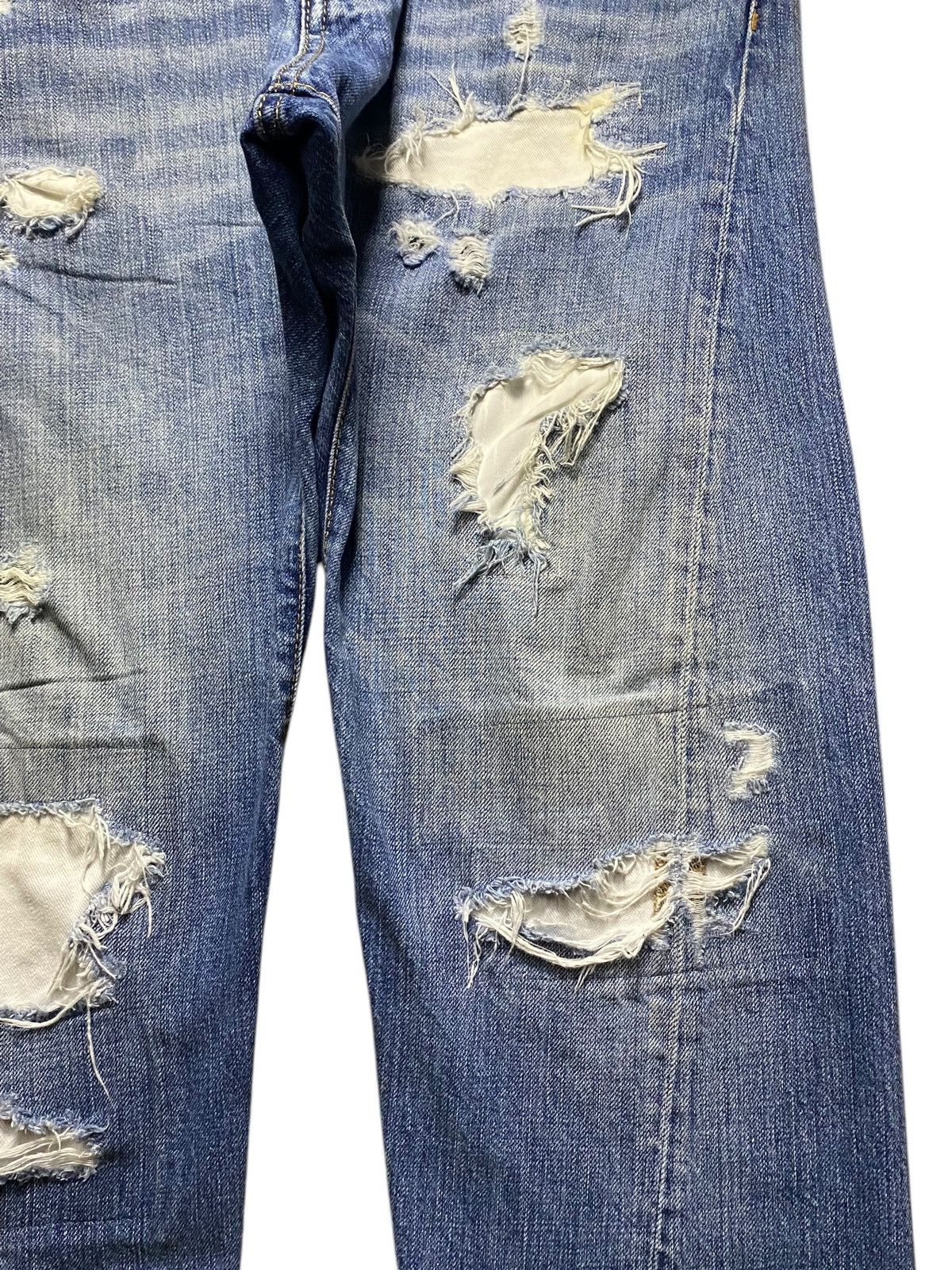 Dsquared2 Vintage Dsquared2 Blue Wash Distressed Skinny Jeans Size US 33 - 8 Thumbnail