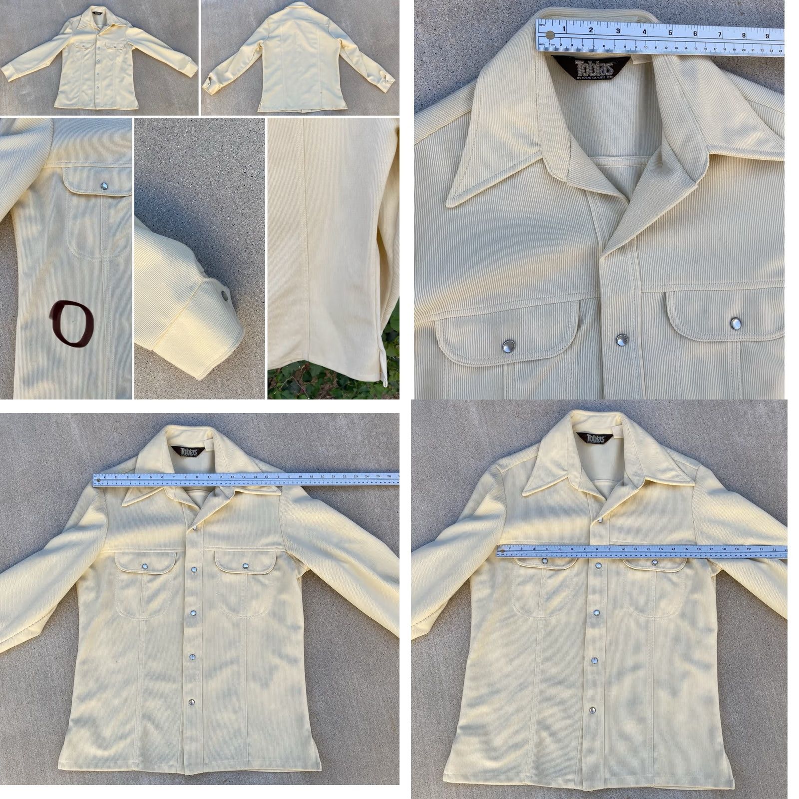 Vintage VINTAGE Tobias Western Shirt Jacket Cream Ribbed Knit Snap Front 70s M Mens Size US M / EU 48-50 / 2 - 10 Thumbnail