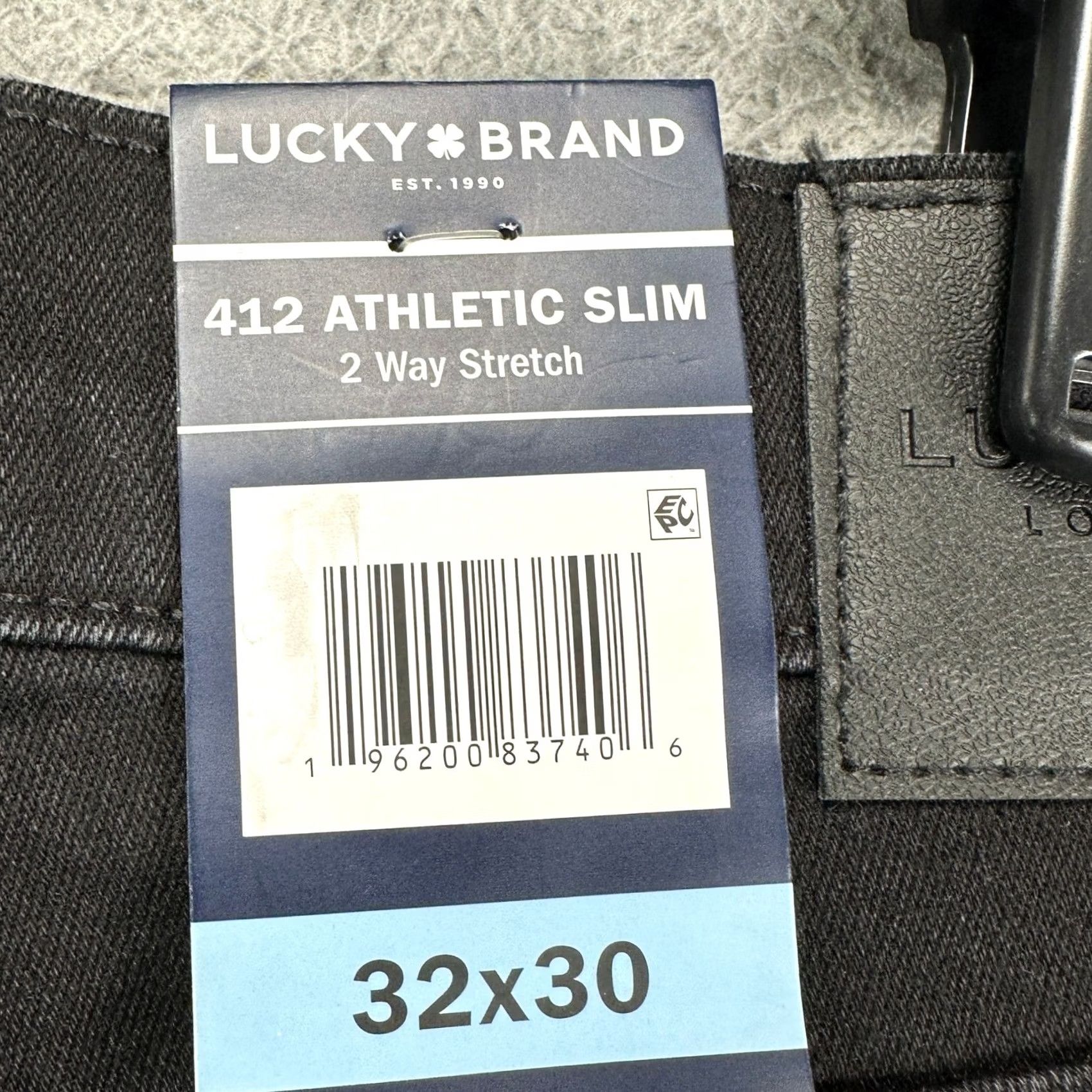 Lucky Brand Lucky Brand 412 Jeans Mens Slim Fit 32X30 Black 2 Way Stretch Denim NEW Size US 32 / EU 48 - 5 Thumbnail