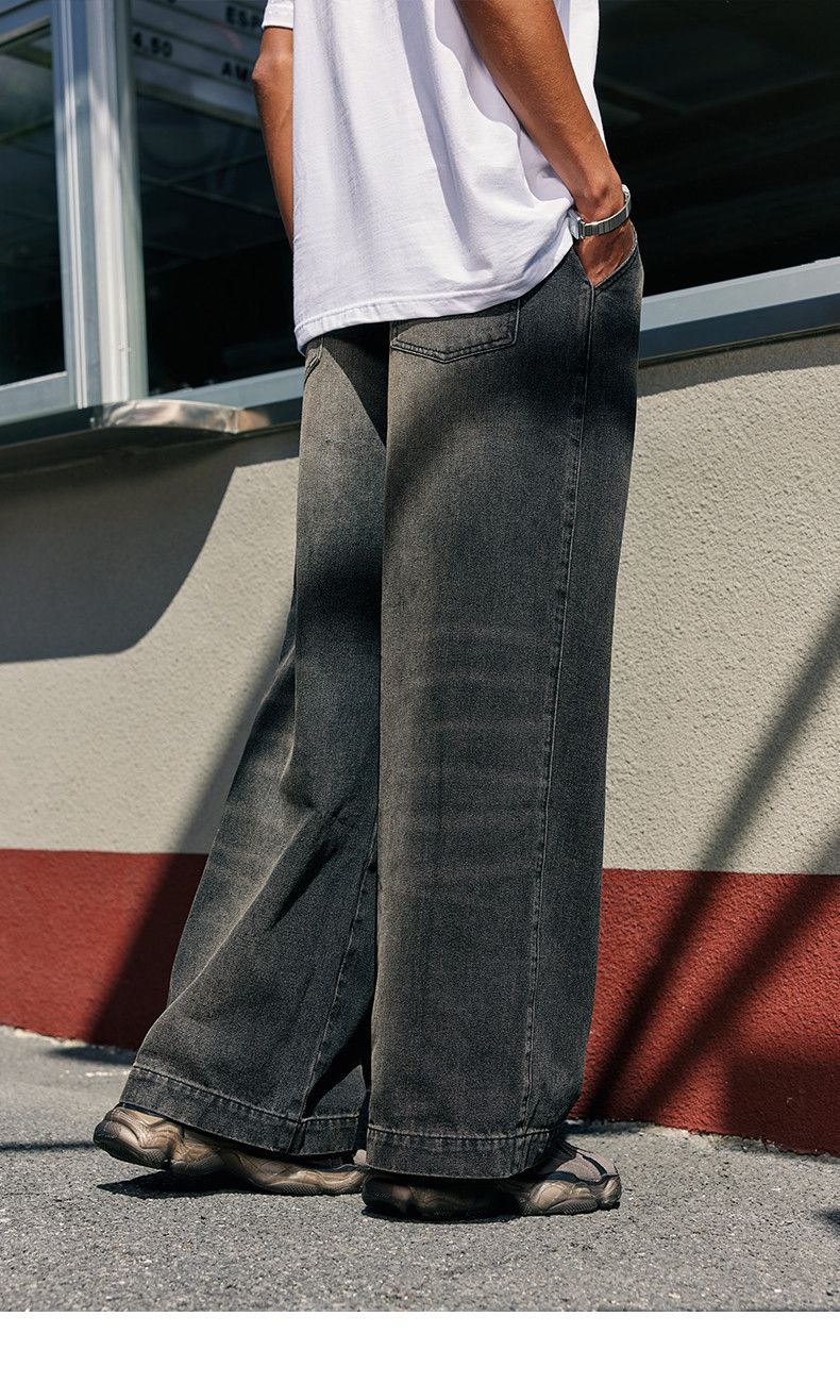 Jean High Street Wide Leg Jeans Men Size US 31 - 4 Thumbnail
