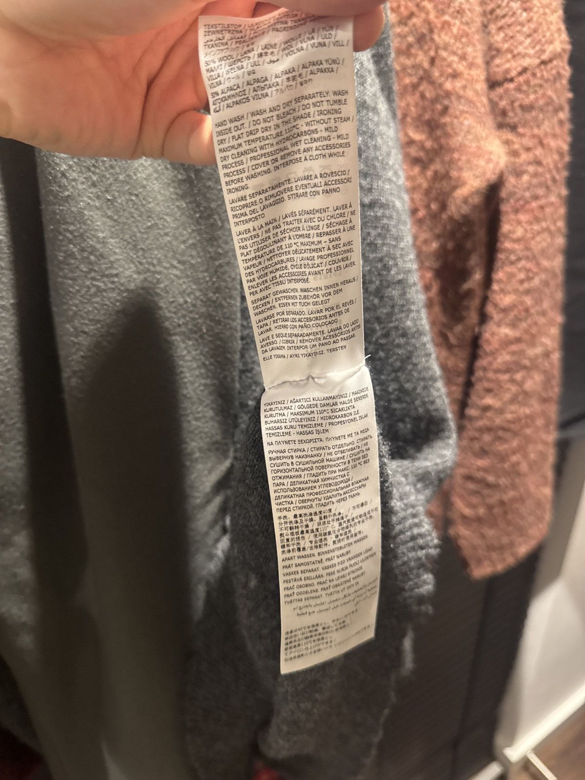 Maison Margiela Grey Wool Sweater Size US XL / EU 56 / 4 - 4 Thumbnail