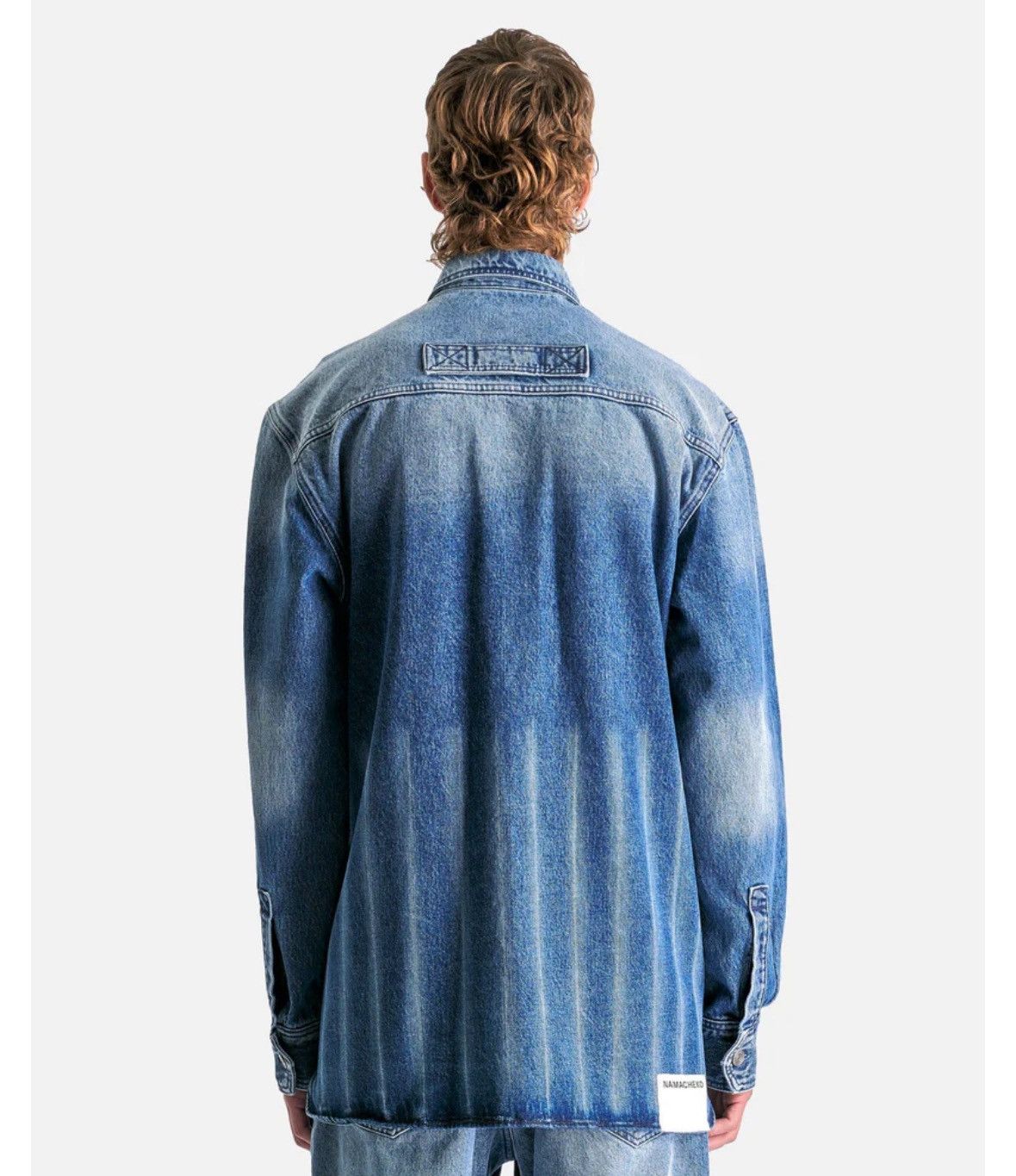 Namacheko New With Tags FW24-25 Hank Denim Shirt in Washed Blue size L Size US L / EU 52-54 / 3 - 8 Thumbnail
