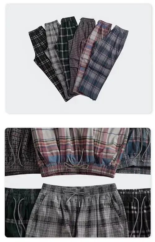 Jean 20AW Indigo Union Japan Green Oversized Checked Pants Size US 31 - 4 Thumbnail