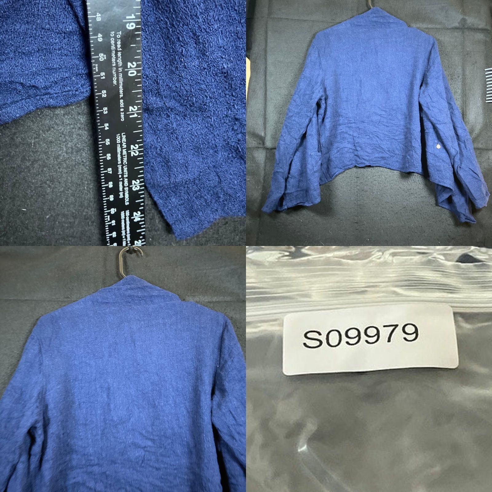Soft Surroundings Soft Surroundings Sweater Cardigan Open Front Waterfall Blue M Women's Knit Open-Knit Casual Workwear Winter Fall Ethnic Style Regular Size M / US 6-8 / IT 42-44 - 8 Thumbnail