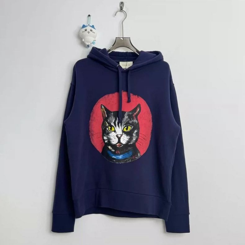Gucci Cat Graphic Hoodie in Size M-dmc