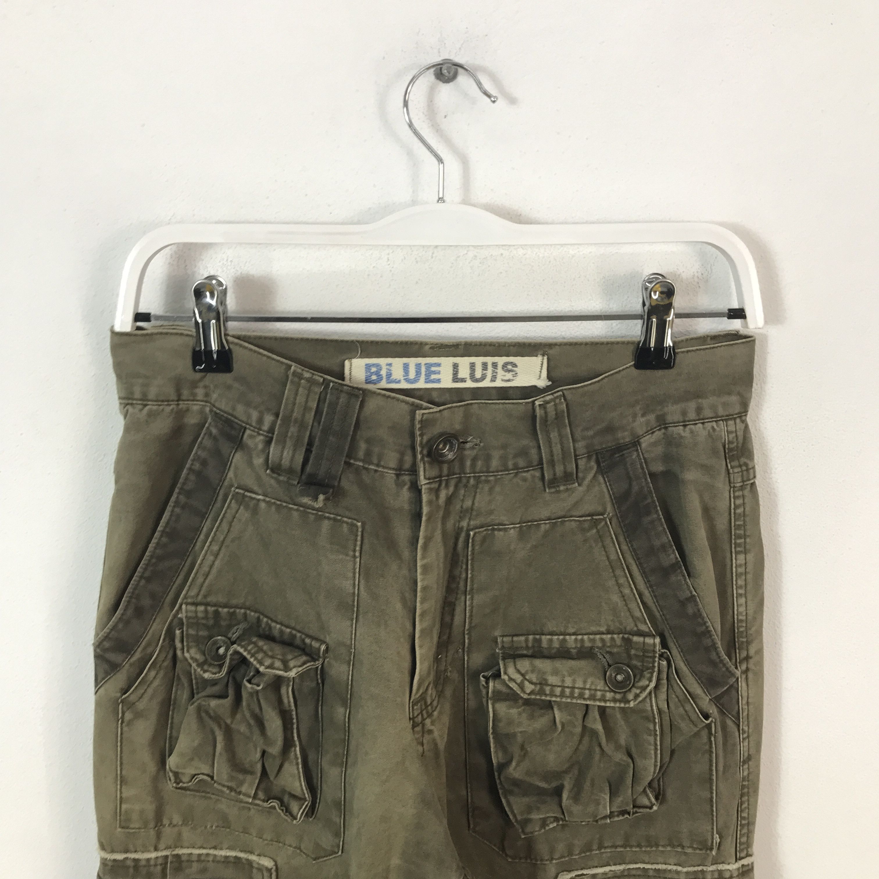 Japanese Brand baggy blue luis Cargo tactical pocket pants Size US 28 / EU 44 - 2 Thumbnail
