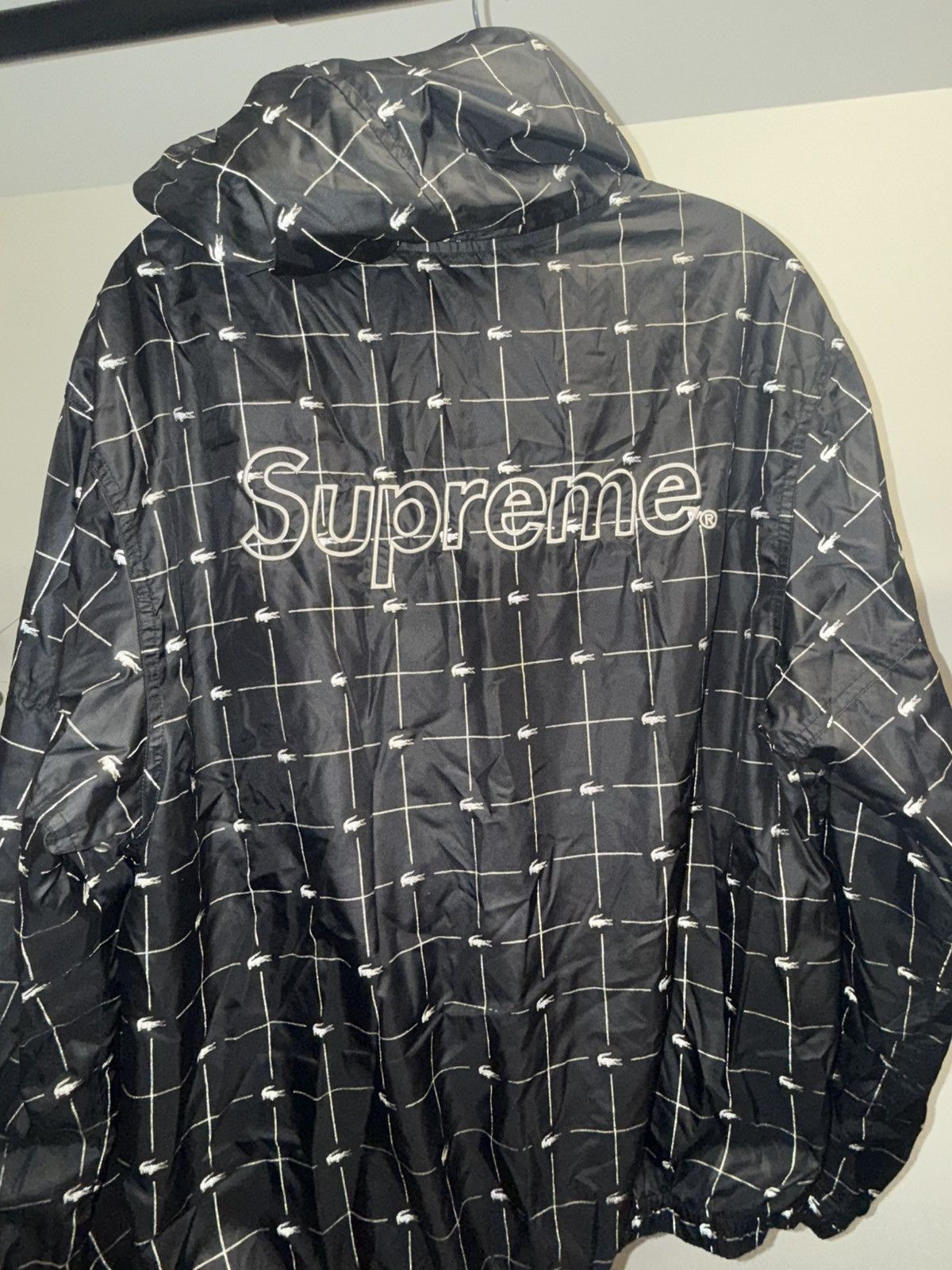 Lacoste × Supreme Supreme LACOSTE Reflective Grid Nylon Anorak Size US M / EU 48-50 / 2 - 4 Thumbnail