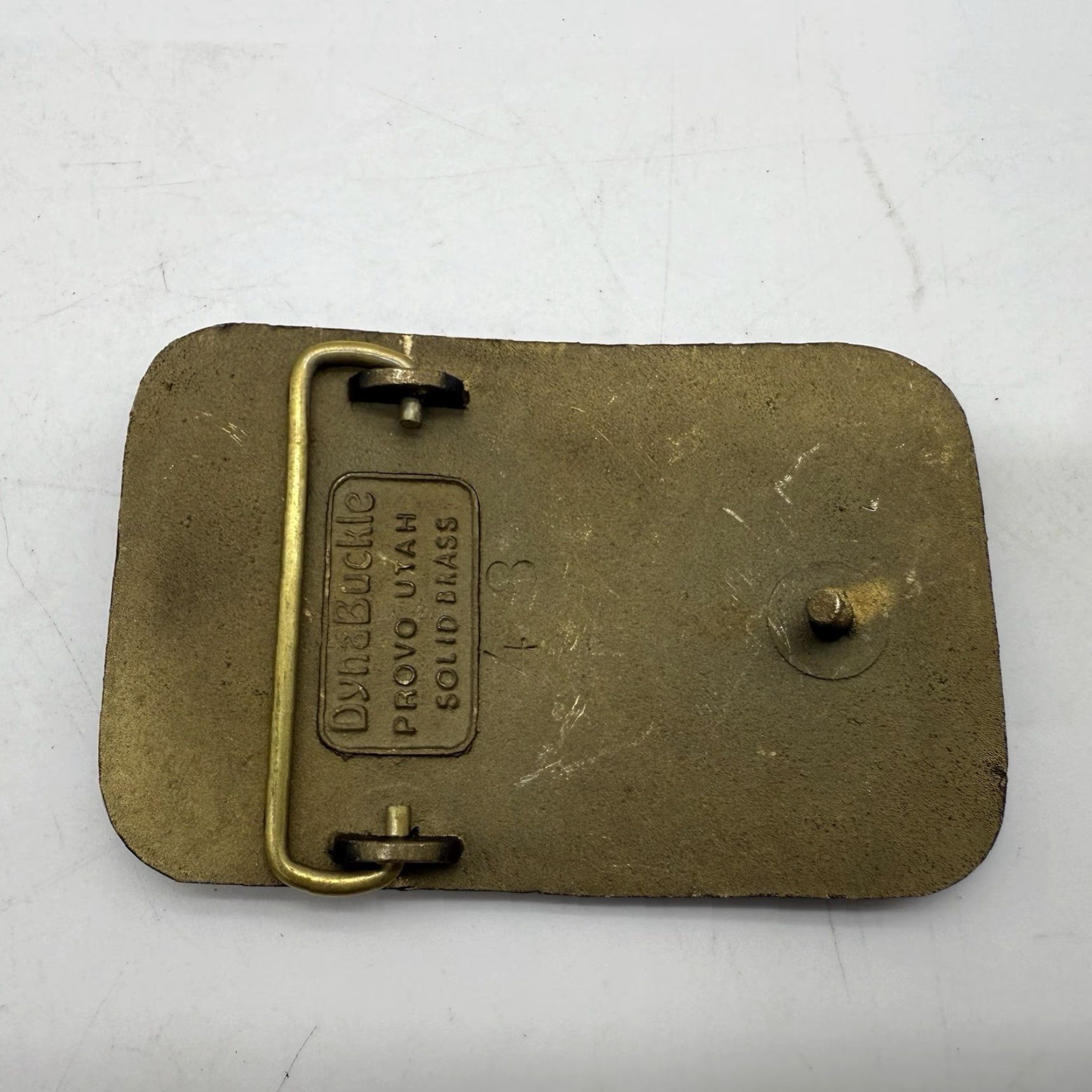 Vintage VINTAGE DynaBuckle Belt Buckle Trucker Promo Brass Gold & Black 1980s-90s Vehicles/Transportation Adults Unisex Size ONE SIZE - 5 Thumbnail