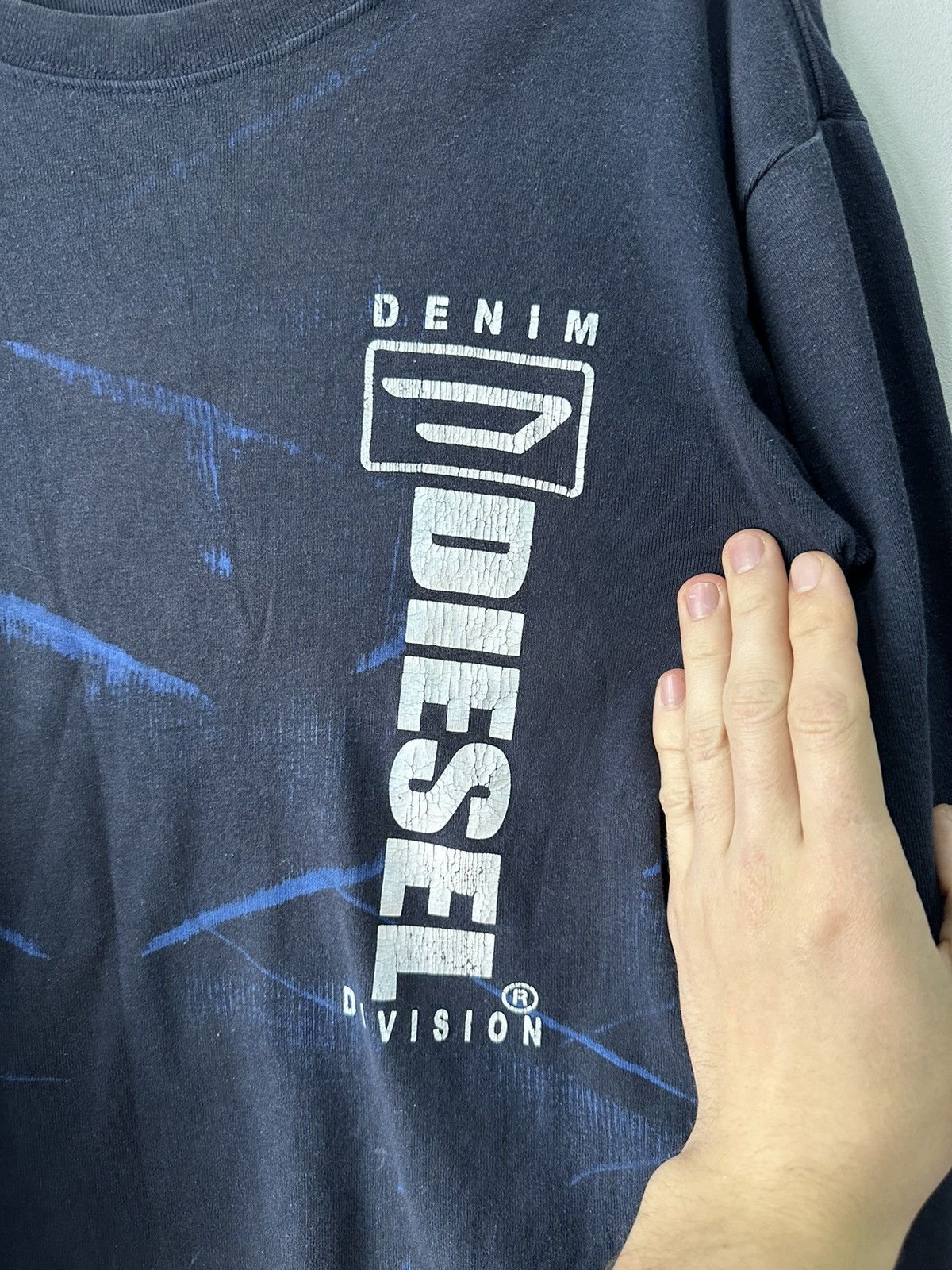 Diesel × Diesel Black Gold × Vintage Vintage 90’s Diesel Denim Division Long Sleeve Size US M / EU 48-50 / 2 - 2 Thumbnail
