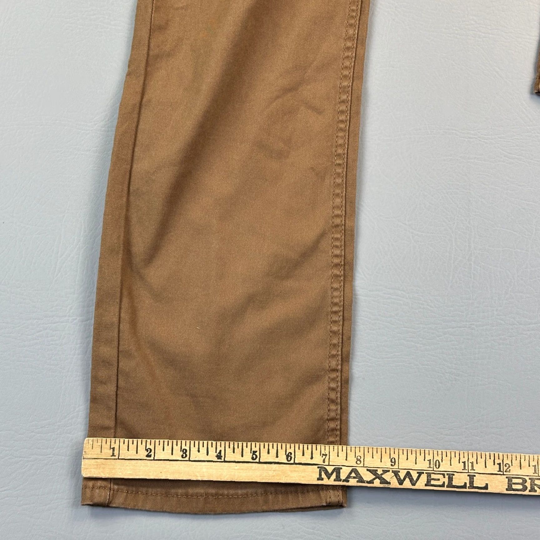 Levi's VINTAGE Levi's 514 Pants Mens 30x32 Brown Straight Fit Stretch Casual Flat Front Chino Size US 30 / EU 46 - 4 Thumbnail