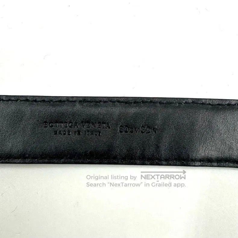 Bottega Veneta Bottega Veneta Black Woven Leather Belt. Size ONE SIZE - 6 Thumbnail