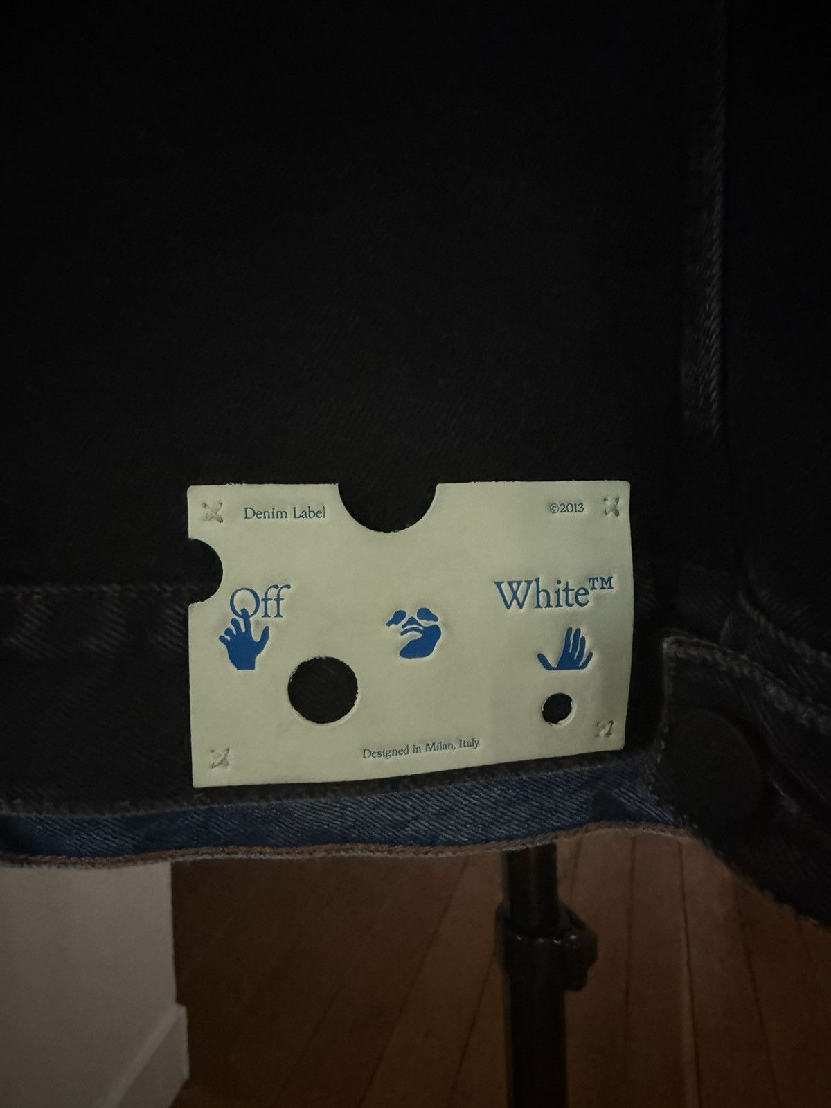 Off-White Off-White Dark Blue denim jacket Size US XL / EU 56 / 4 - 5 Thumbnail