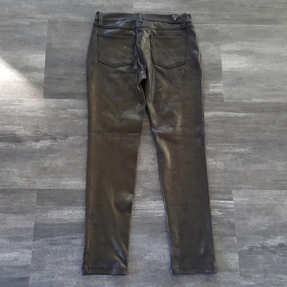 Designer Black Snakeskin SP Skinny Pant Size 32" / US 10 / IT 46 - 2 Thumbnail