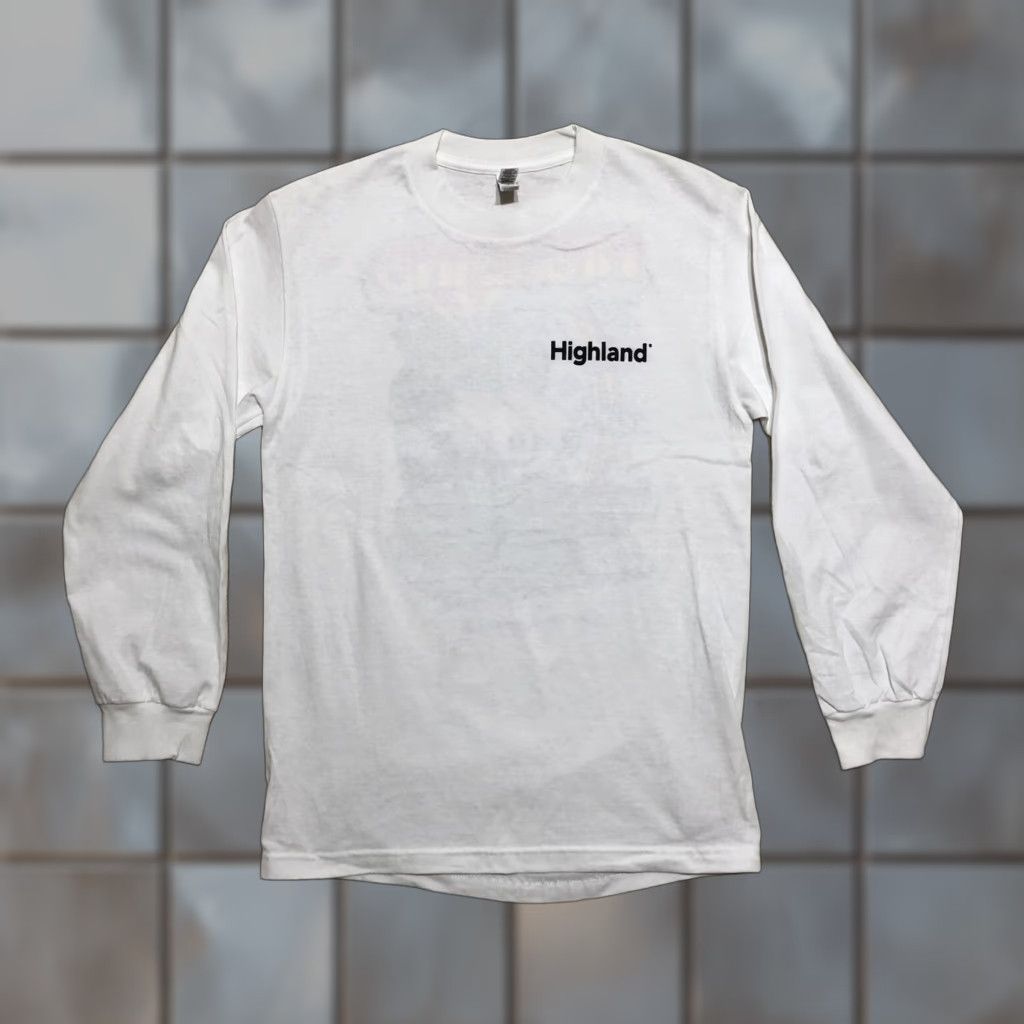 Vintage Joe Tamponi Highland Men's Long Sleeve T-Shirt Alstyle Cotton Crew Neck Logo White S Size US S / EU 44-46 / 1 - 1 Thumbnail