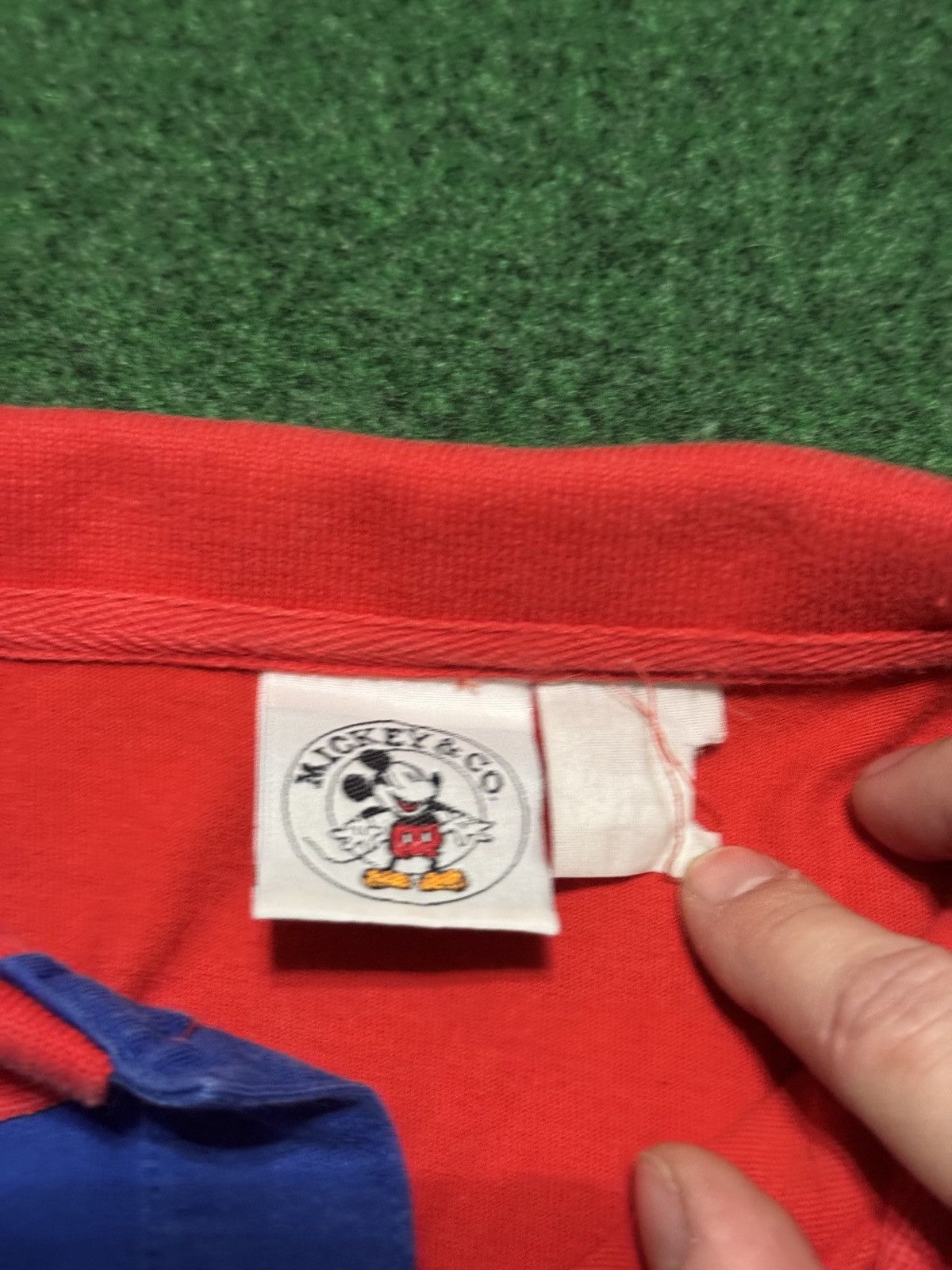 Mickey & Co. Vintage 90s Disney Mickey Mouse Long Sleeve Rugby Polo Shirt Size US L / EU 52-54 / 3 - 3 Thumbnail