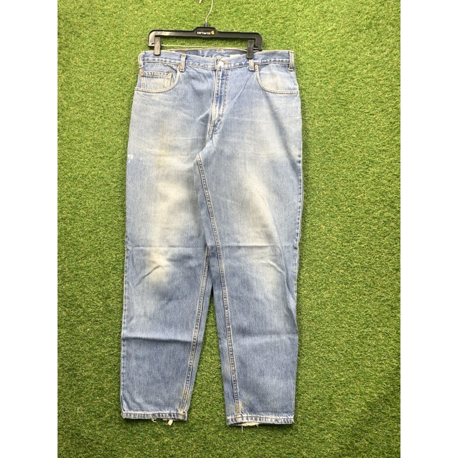 Levi's VINTAGE Levi's 560 Jeans Mens 36x32 Light Wash 90s Work Tapered Size US 36 / EU 52 - 3 Thumbnail
