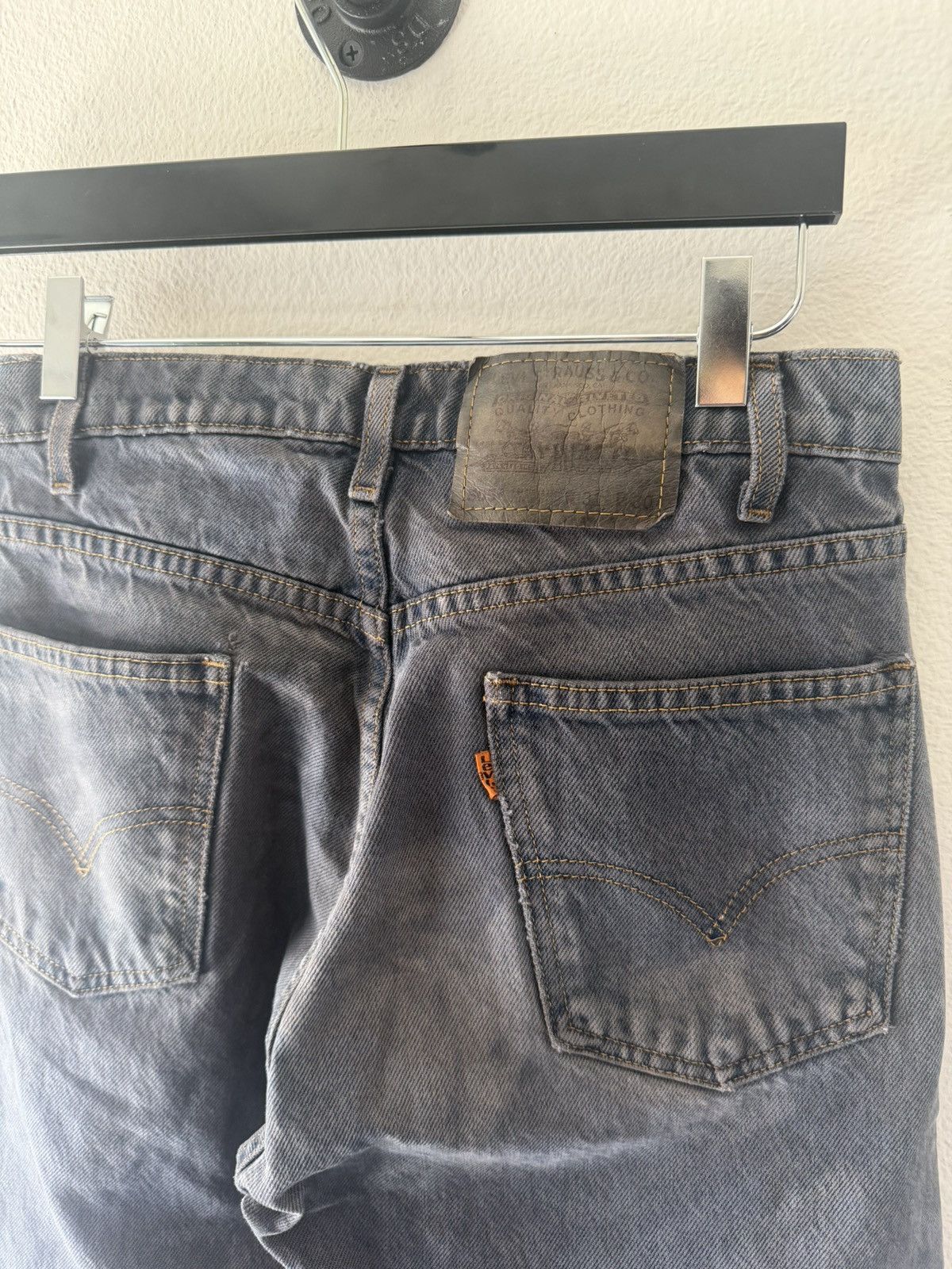 Levi's 1997 Overdyed Orange Tab 505 Denim Jeans Size US 29 - 5 Thumbnail