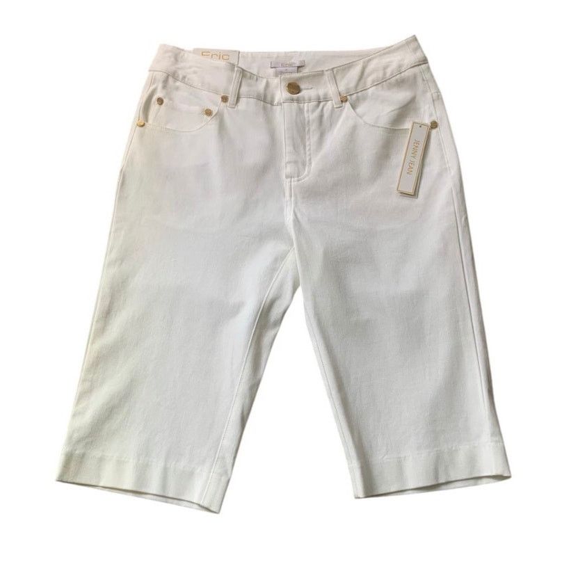Other JENNY Women's Sz XS Capri Jeans White Tummy Control Mid-Rise Size 28" / US 6 / IT 42 - 1 Thumbnail