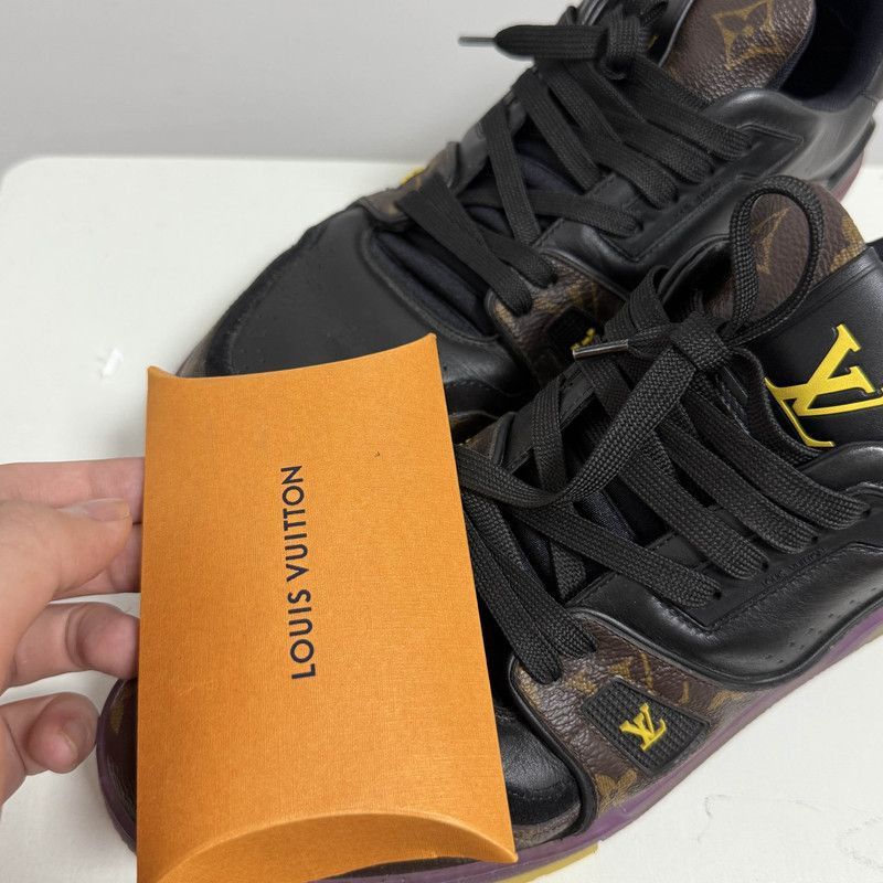 Louis Vuitton Louis Vuitton Trainer Casual Shoes in Purple and Gold - Size US 10 / EU 43 - 6 Thumbnail
