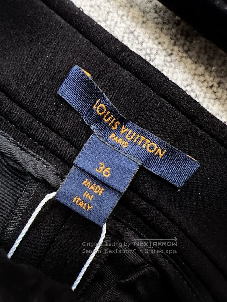 Louis Vuitton Louis Vuitton Black bell-bottom trousers Size 35" - 4 Thumbnail