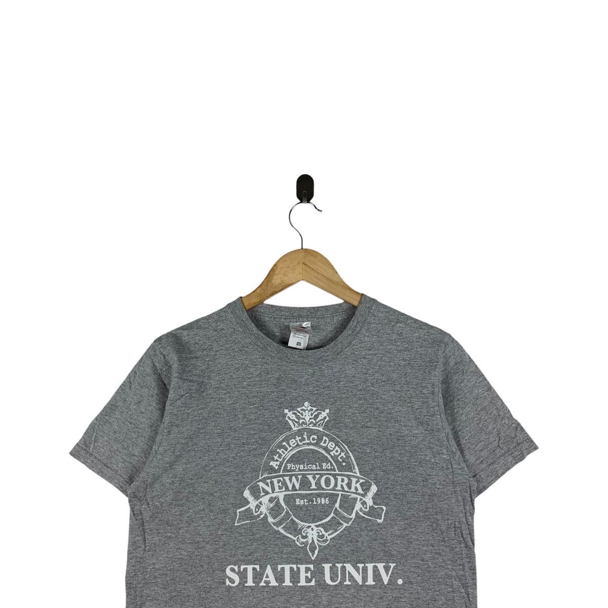Fruit Of The Loom Vintage NEW YORK STATE UNIVERSITY Athletic Dept Tee Shirt Size M / US 6-8 / IT 42-44 - 2 Thumbnail