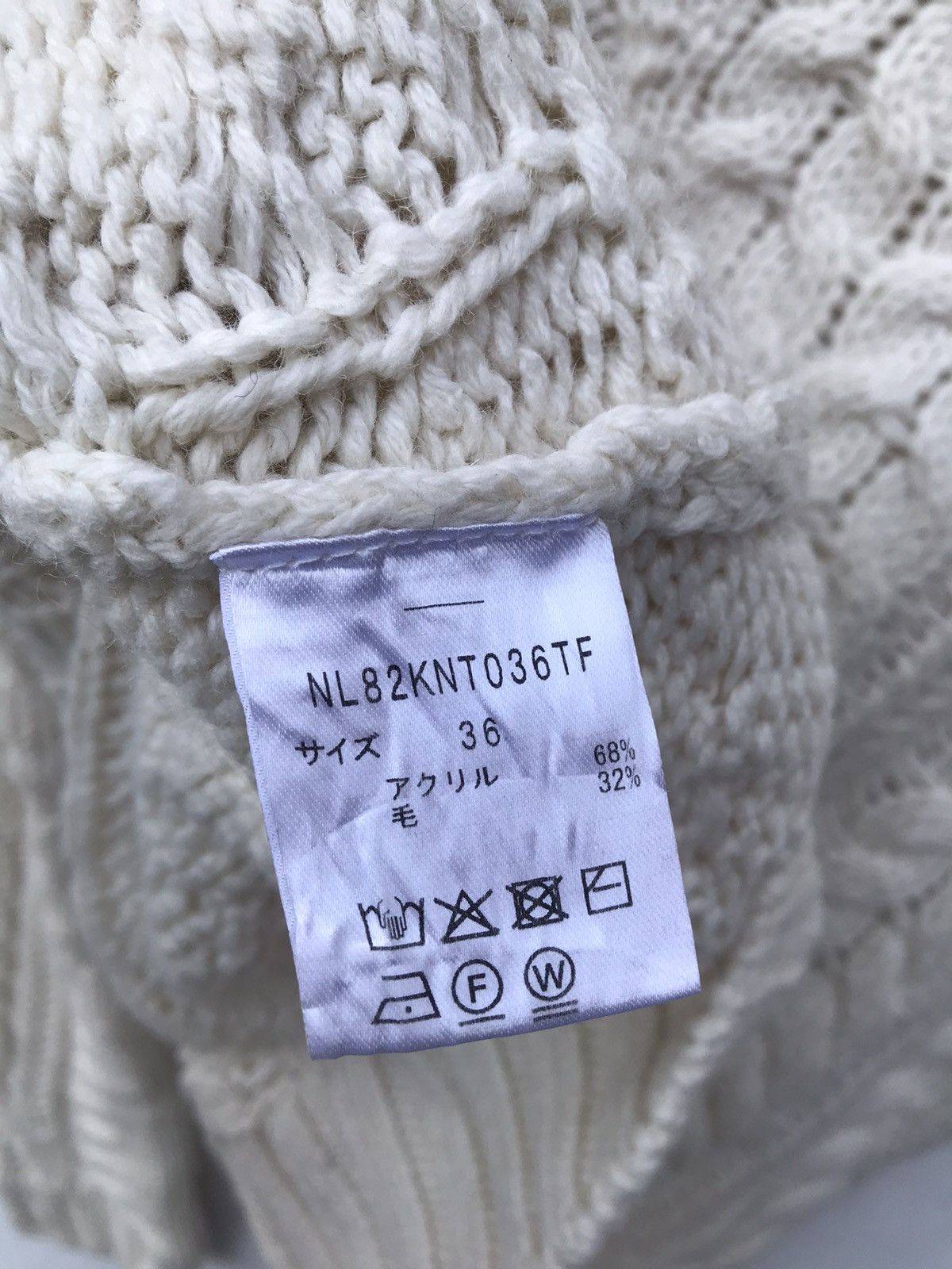 NANO universe Nano Universe Cropped Acrylic Knitwear Pullover Size M / US 6-8 / IT 42-44 - 6 Thumbnail