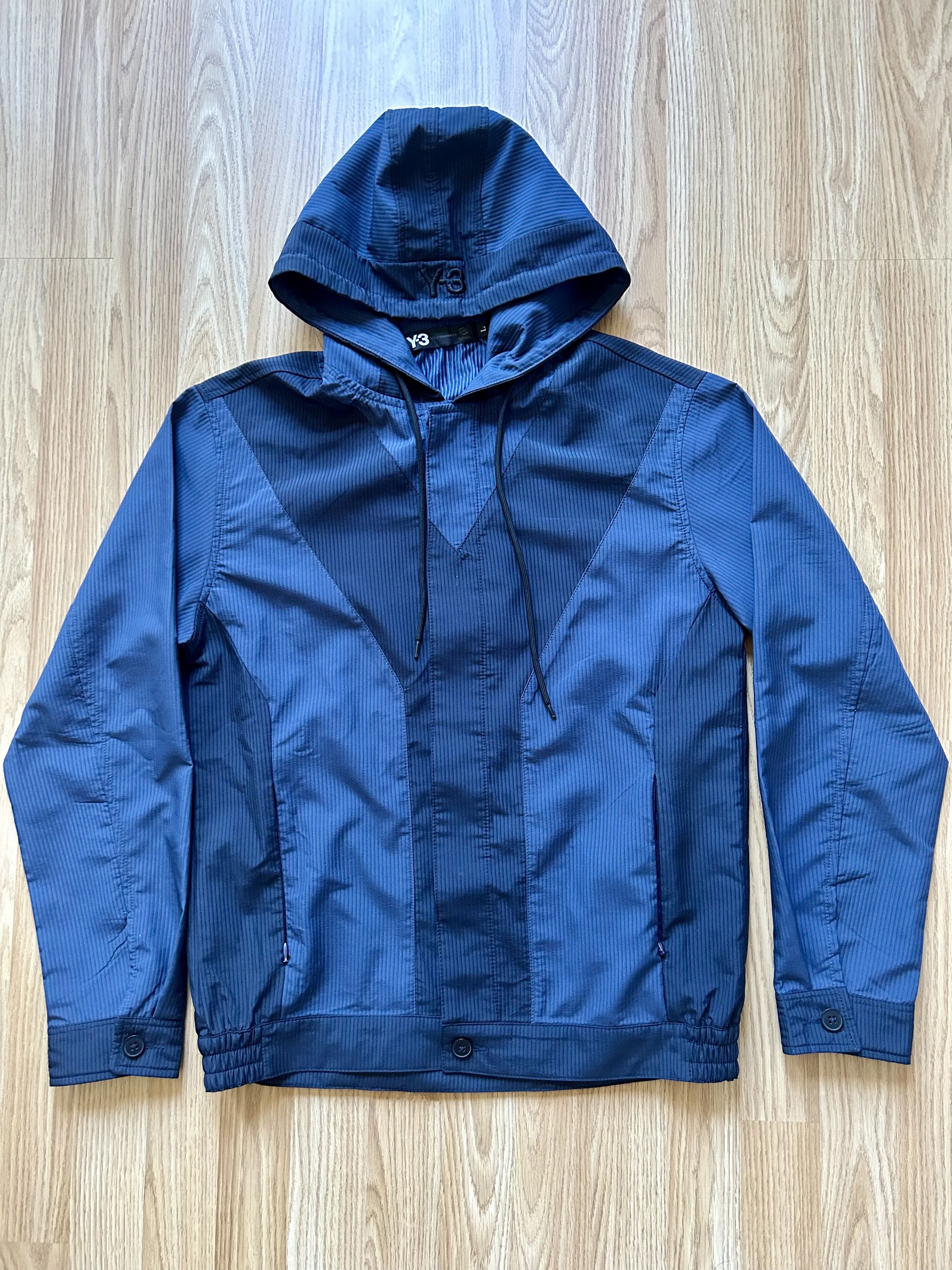 Adidas Y 3 Yohji Yamamoto Yohji Yamamoto Y3 Lightweight Jacket Blue Grailed
