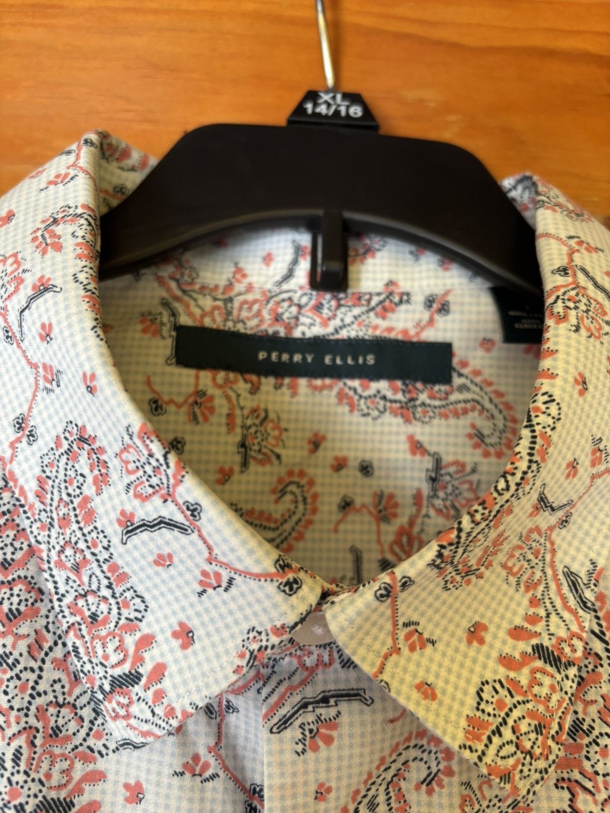 Perry Ellis Perry Ellis Paisley Short sleeve men’s button down Size US L / EU 52-54 / 3 - 2 Thumbnail