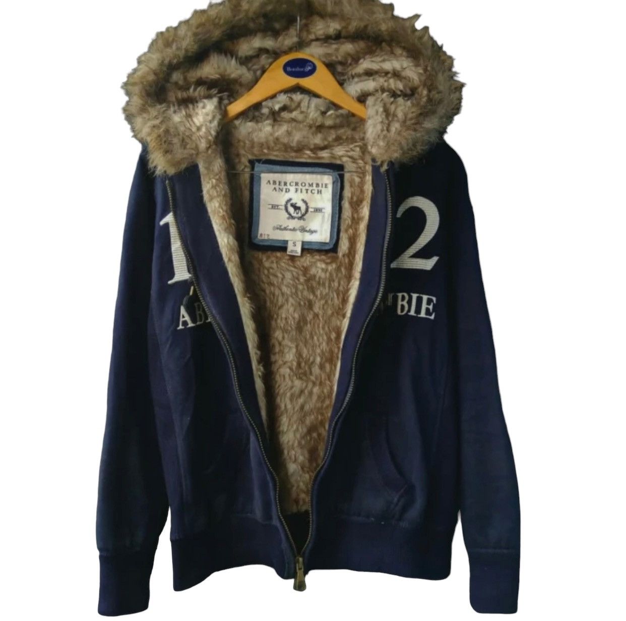 Abercrombie & Fitch 💸OFFER💰Abercrombie Fith Fur Faux Hoodie If6was9 Lgb ...