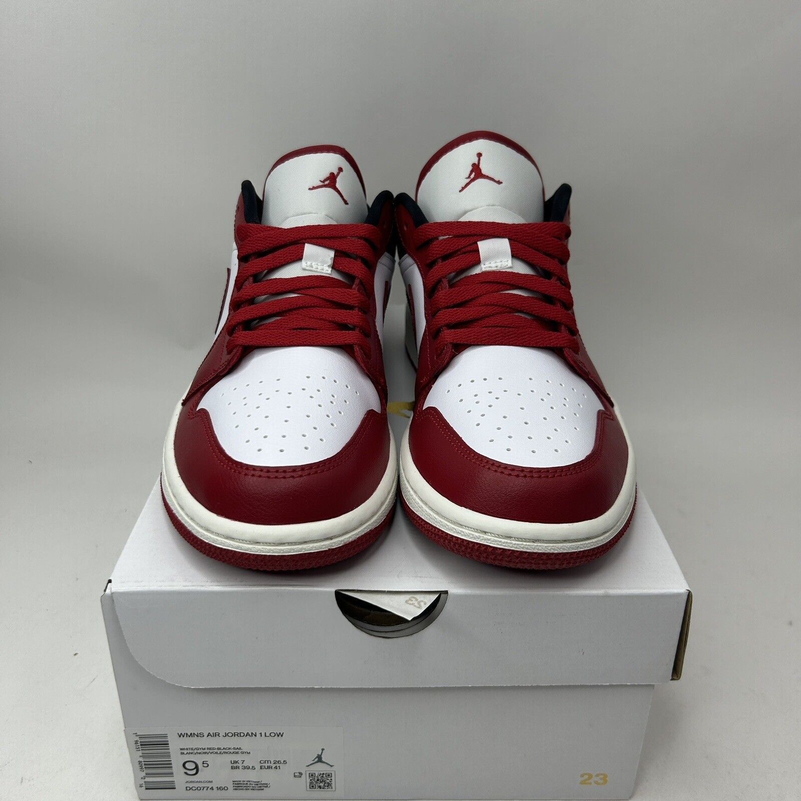 Jordan Brand Nike Air Jordan 1 Low Retro “Reverse Black Toe/Bred” 2023 Size US 9.5 / IT 39.5 - 2 Thumbnail