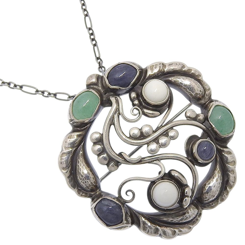 Other Other Georg Jensen Moonlight Blossom Silver 925 2way Necklace Metal Necklace 159 DUTY FREE for USA Size ONE SIZE - 1 Thumbnail