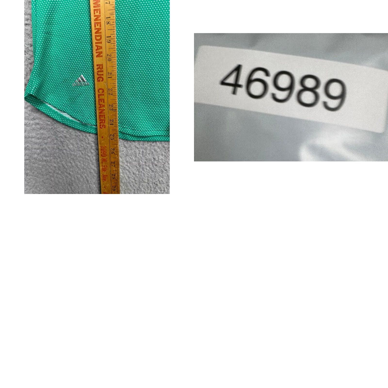 Adidas Adidas Womens Medium Green Dots Golf Athletic Rugby Short Sleeve Polo Shirt Logo Size M / US 6-8 / IT 42-44 - 8 Thumbnail