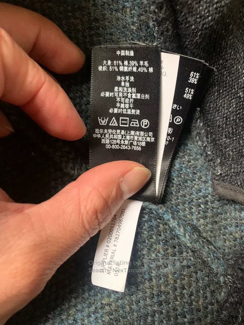 RRL Ralph Lauren RRL Ralph Lauren Classic blue-dyed wool checkered jacket Size US S / EU 44-46 / 1 - 9 Thumbnail