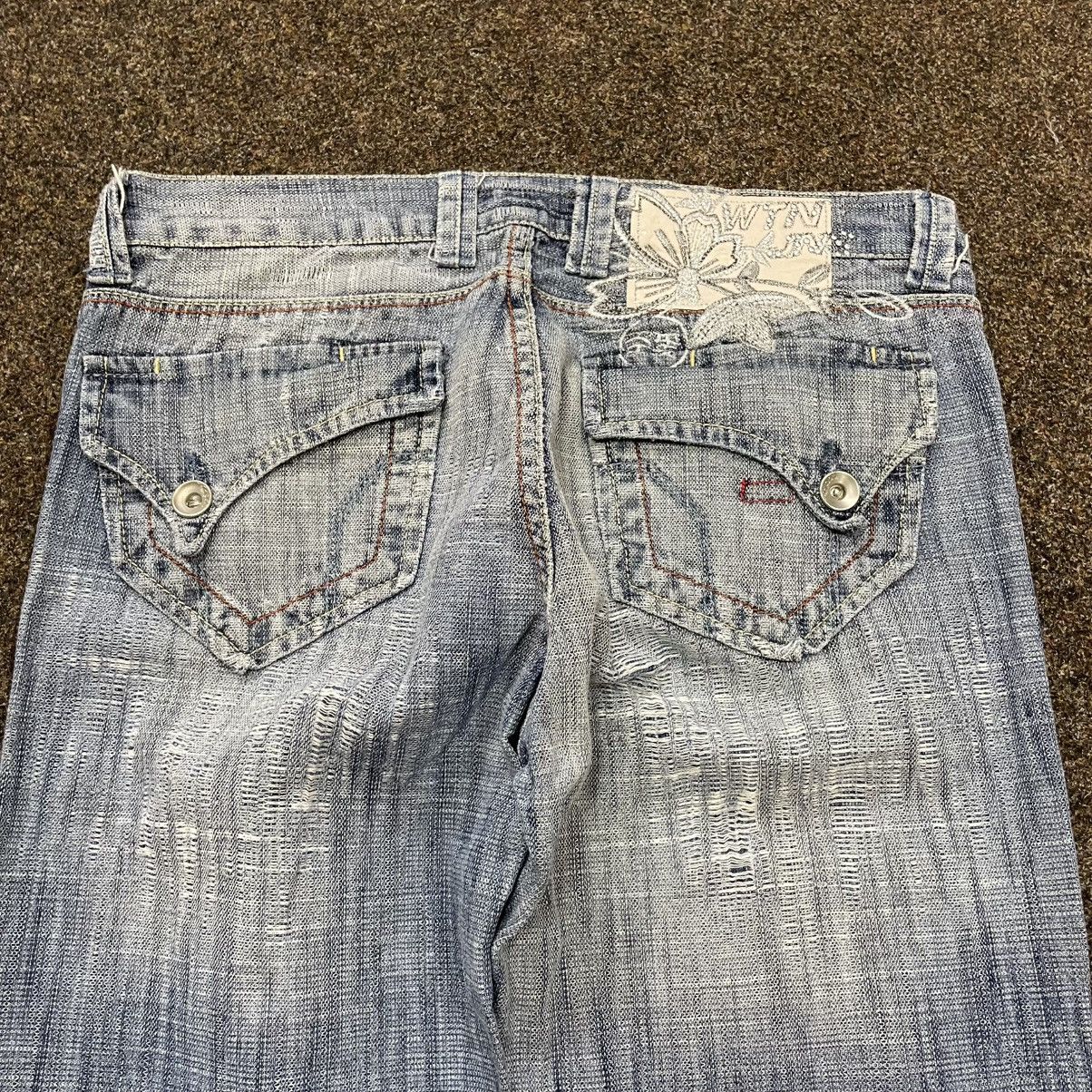 Vintage Vintage Y2K Baggy Flared Jeans Distressed Skate Aesthetic 32 Size US 32 / EU 48 - 2 Thumbnail