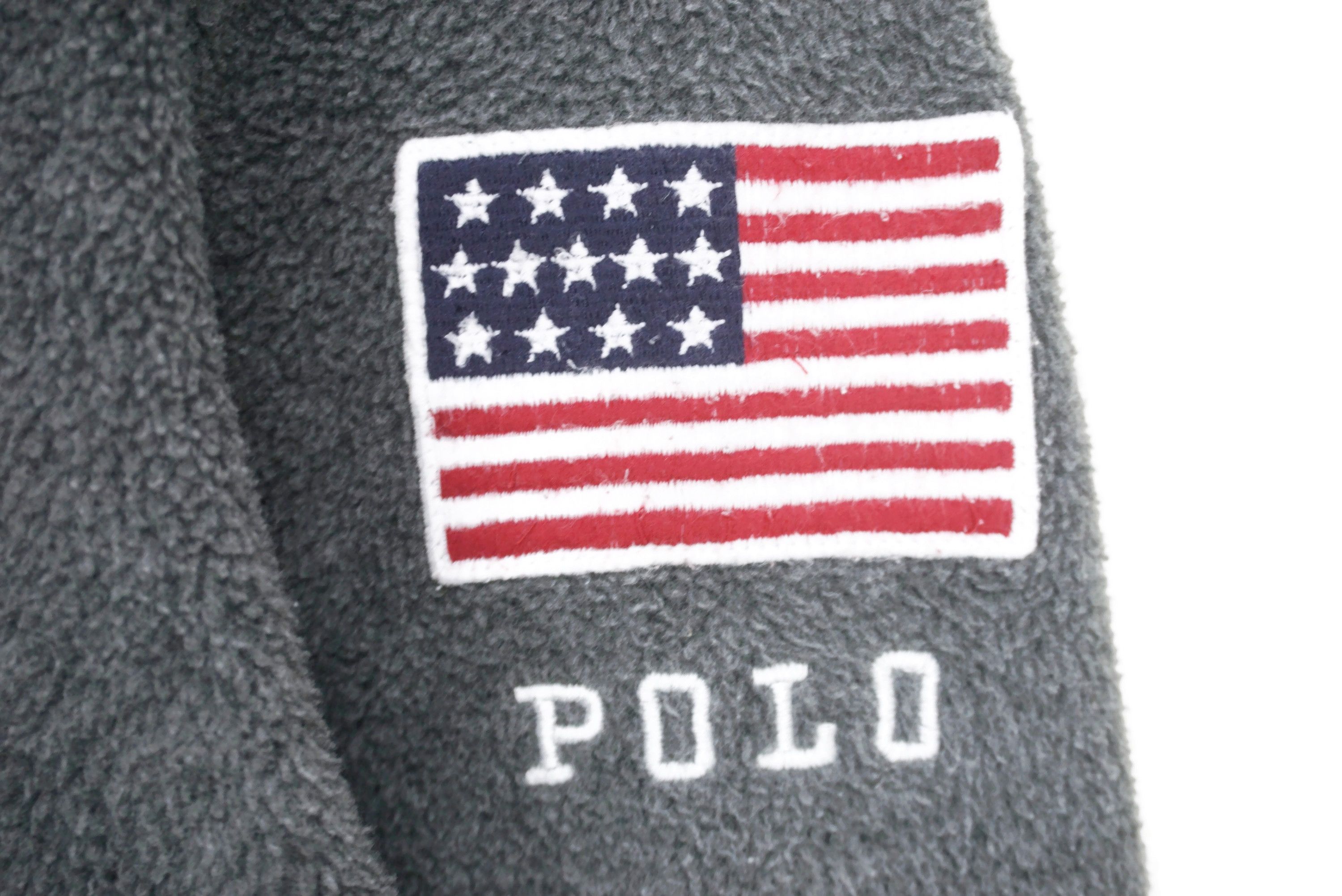 Polo Ralph Lauren Vintage Polo USA Fleece Hoodie Polo Sport Pullover Size US M / EU 48-50 / 2 - 6 Thumbnail